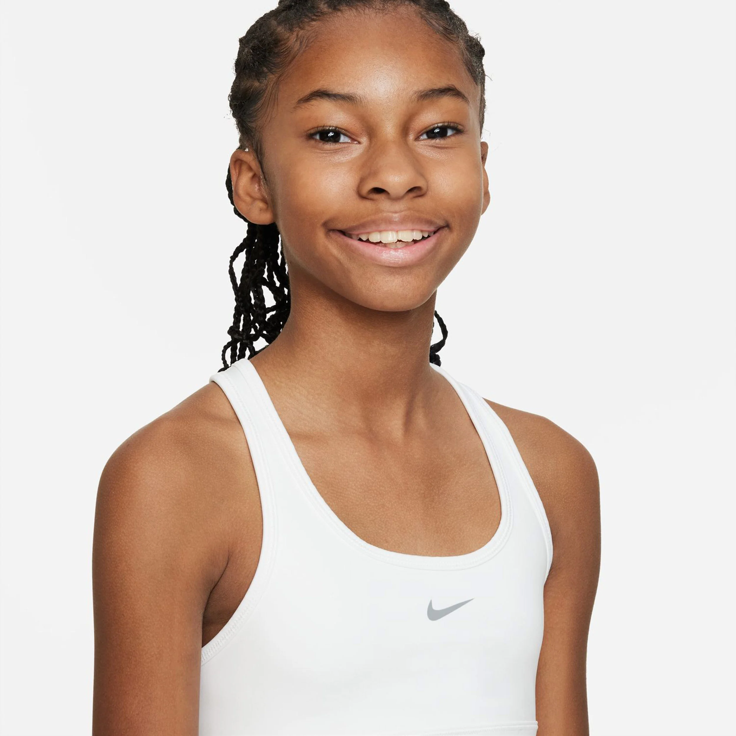 Dri-Fit Swoosh Sport-behå Flickor-Vit - Image 6