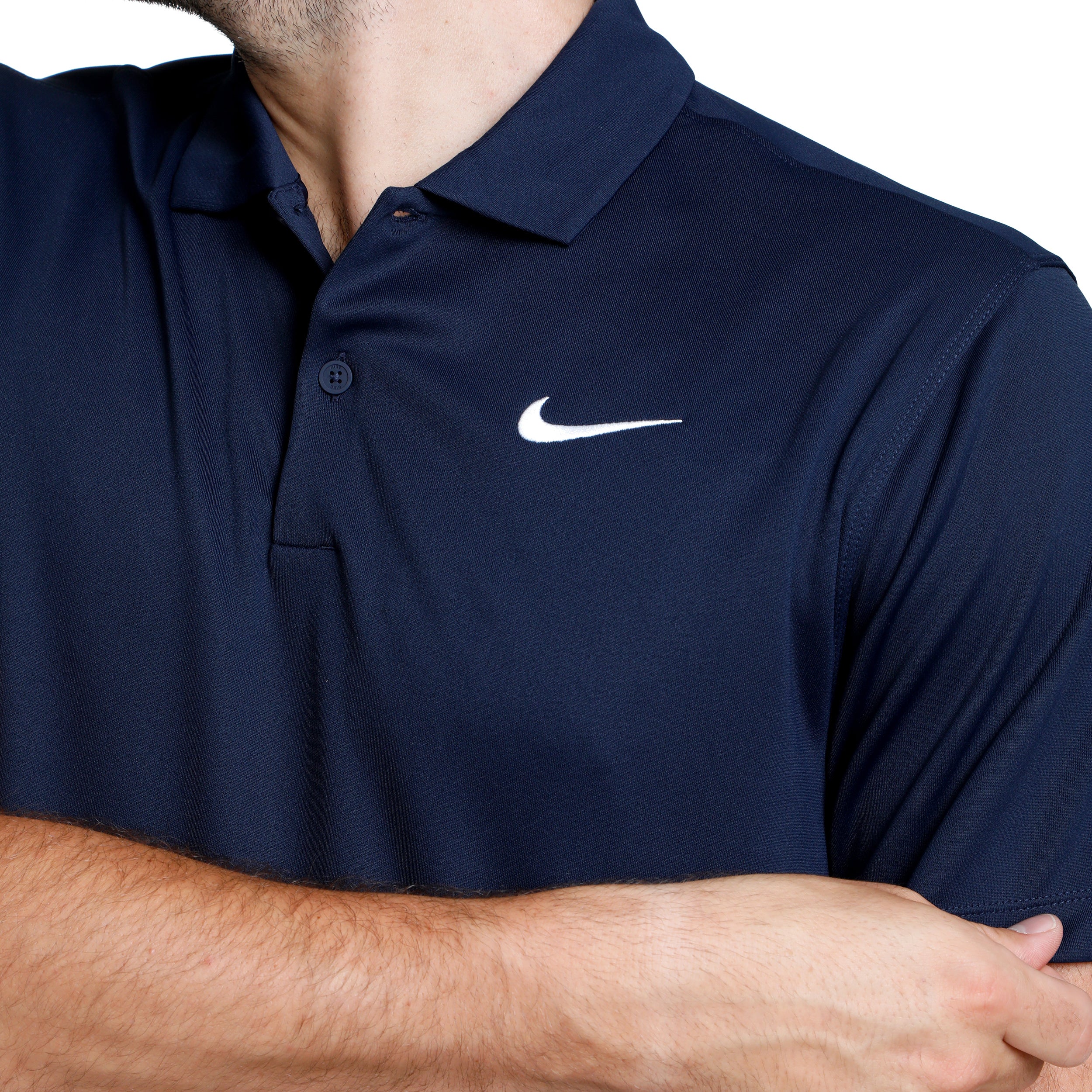 Dri-Fit Victory Court Solid Polo Herrar - mörkblå - Image 4
