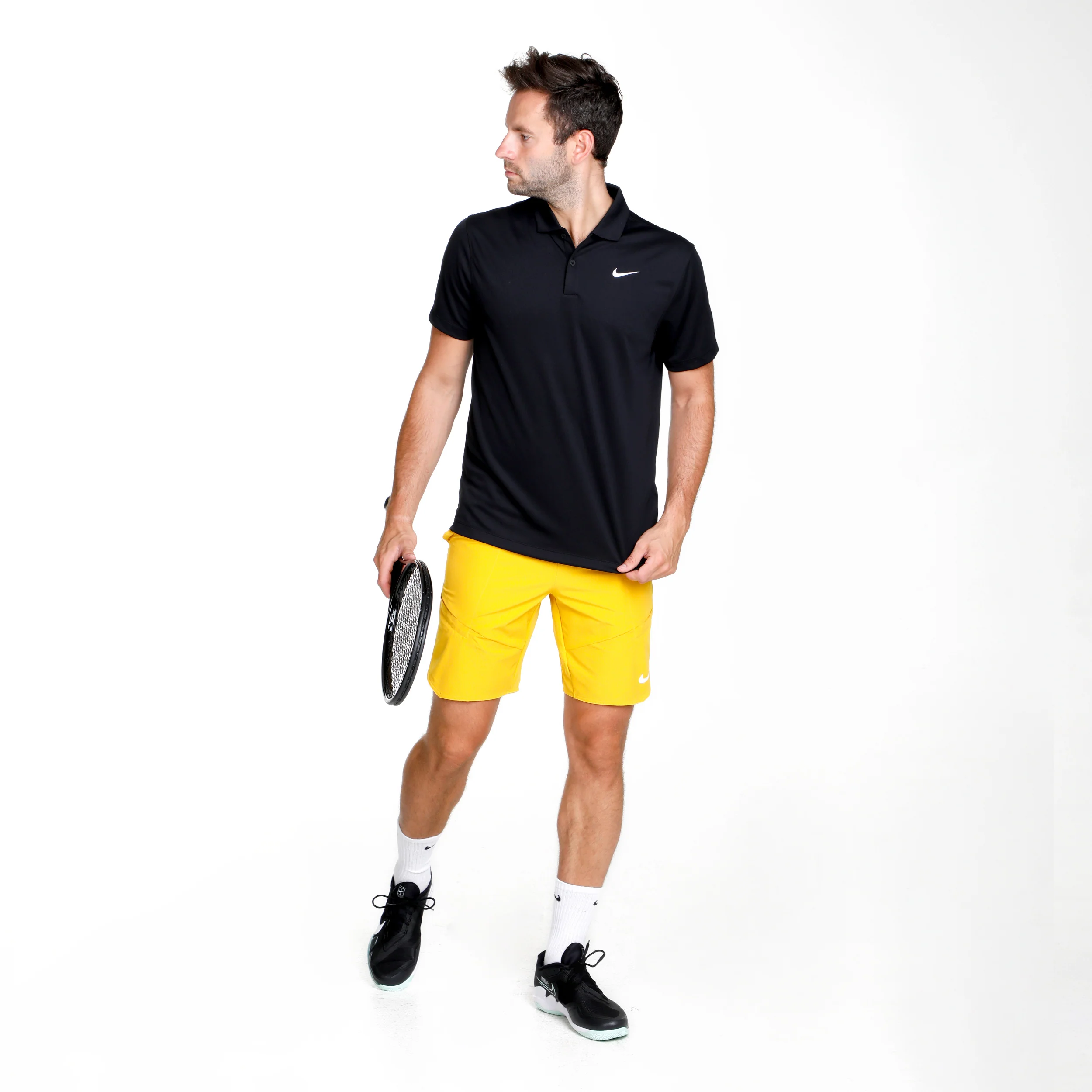 Dri-Fit Victory Court Solid Polo Herrar - svart - Image 4
