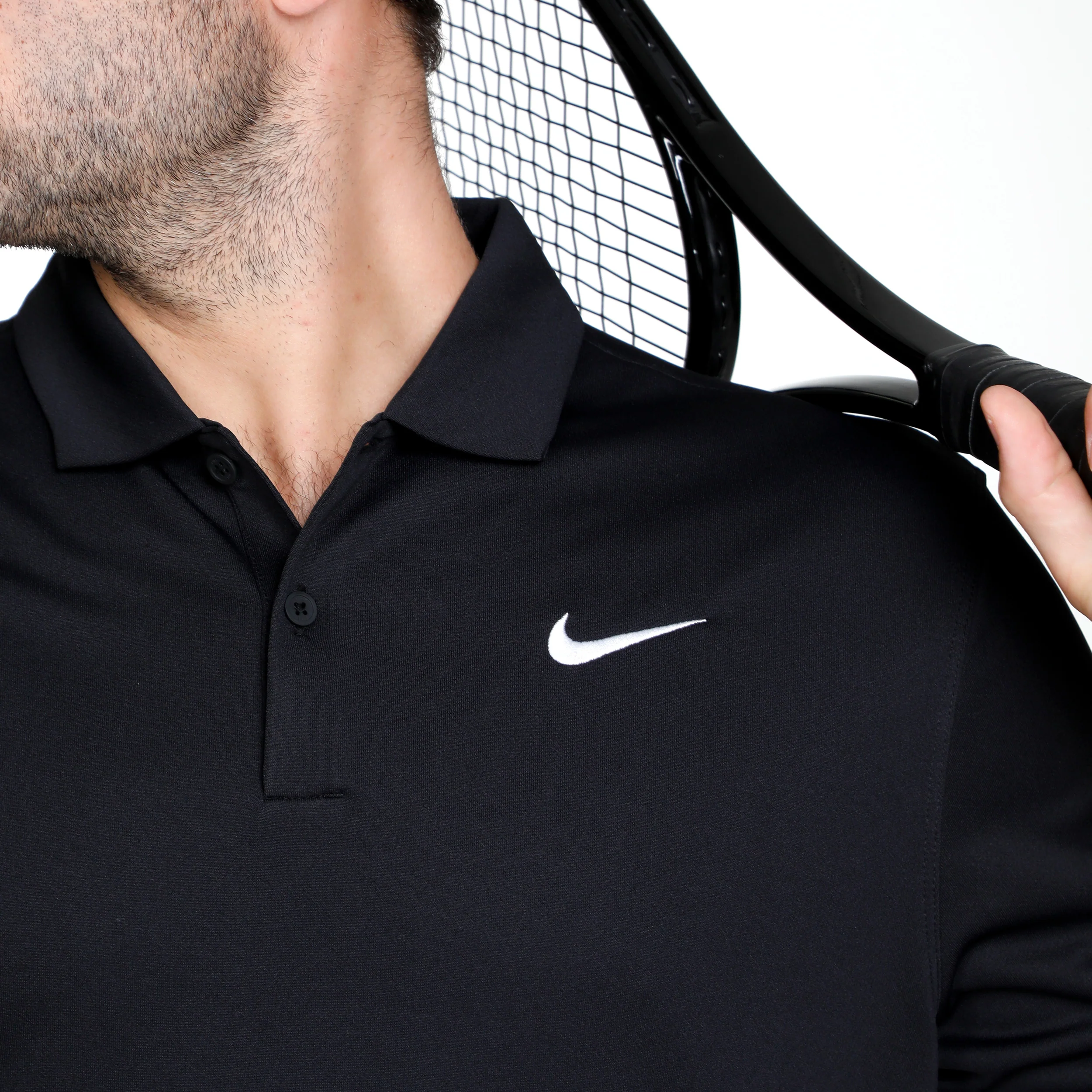 Dri-Fit Victory Court Solid Polo Herrar - svart - Image 6