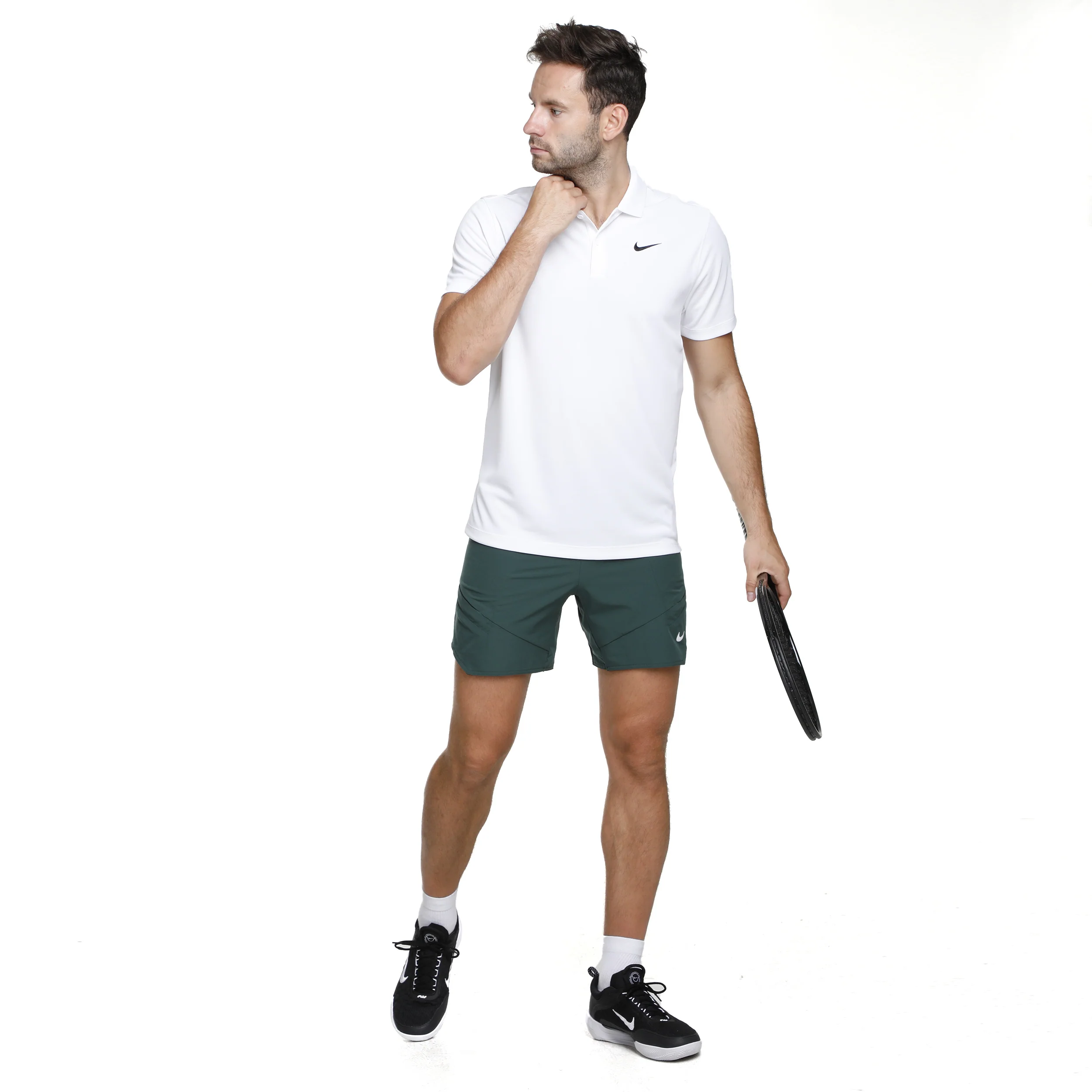 Dri-Fit Victory Court Solid Polo Herrar - vit - Image 3