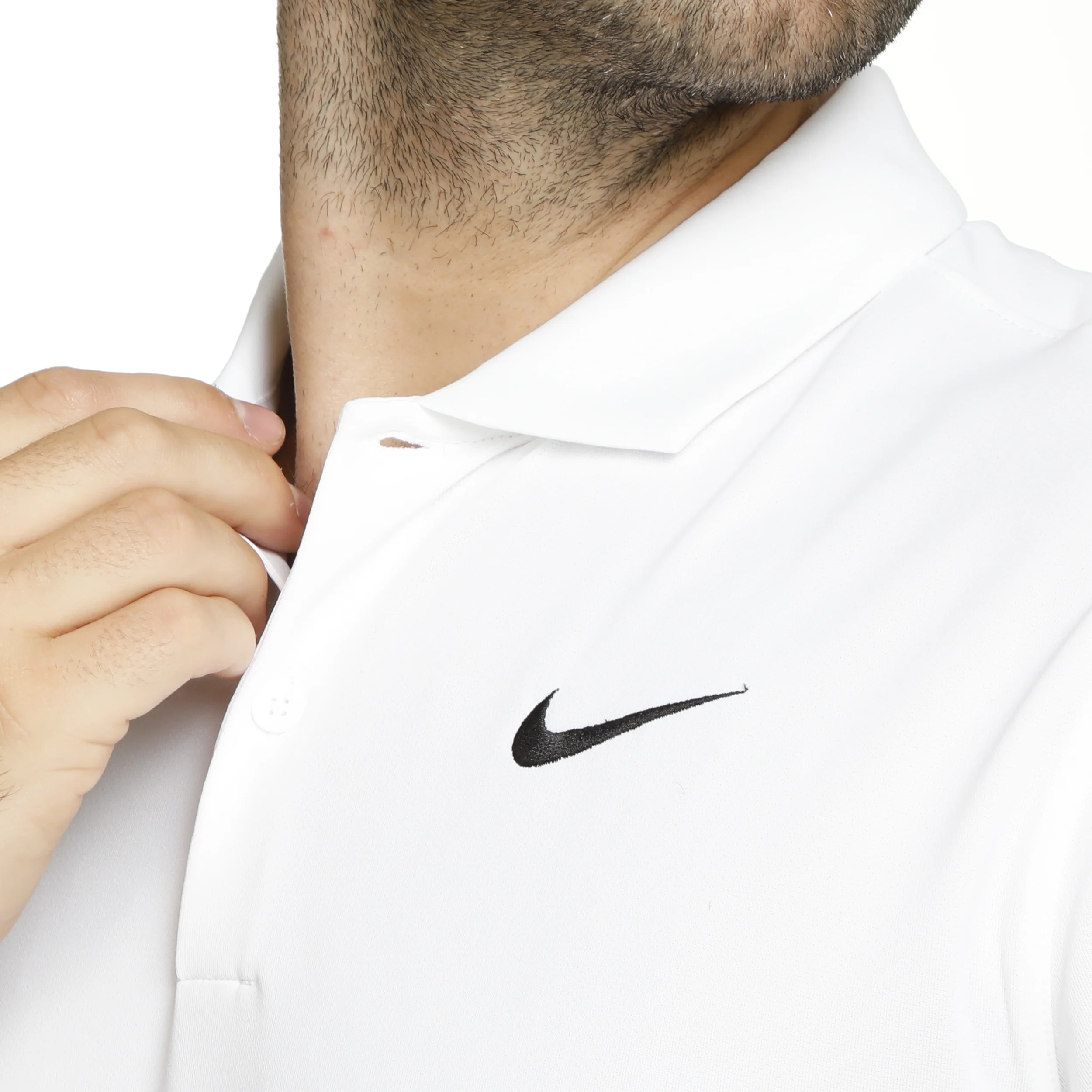 Dri-Fit Victory Court Solid Polo Herrar - vit - Image 9