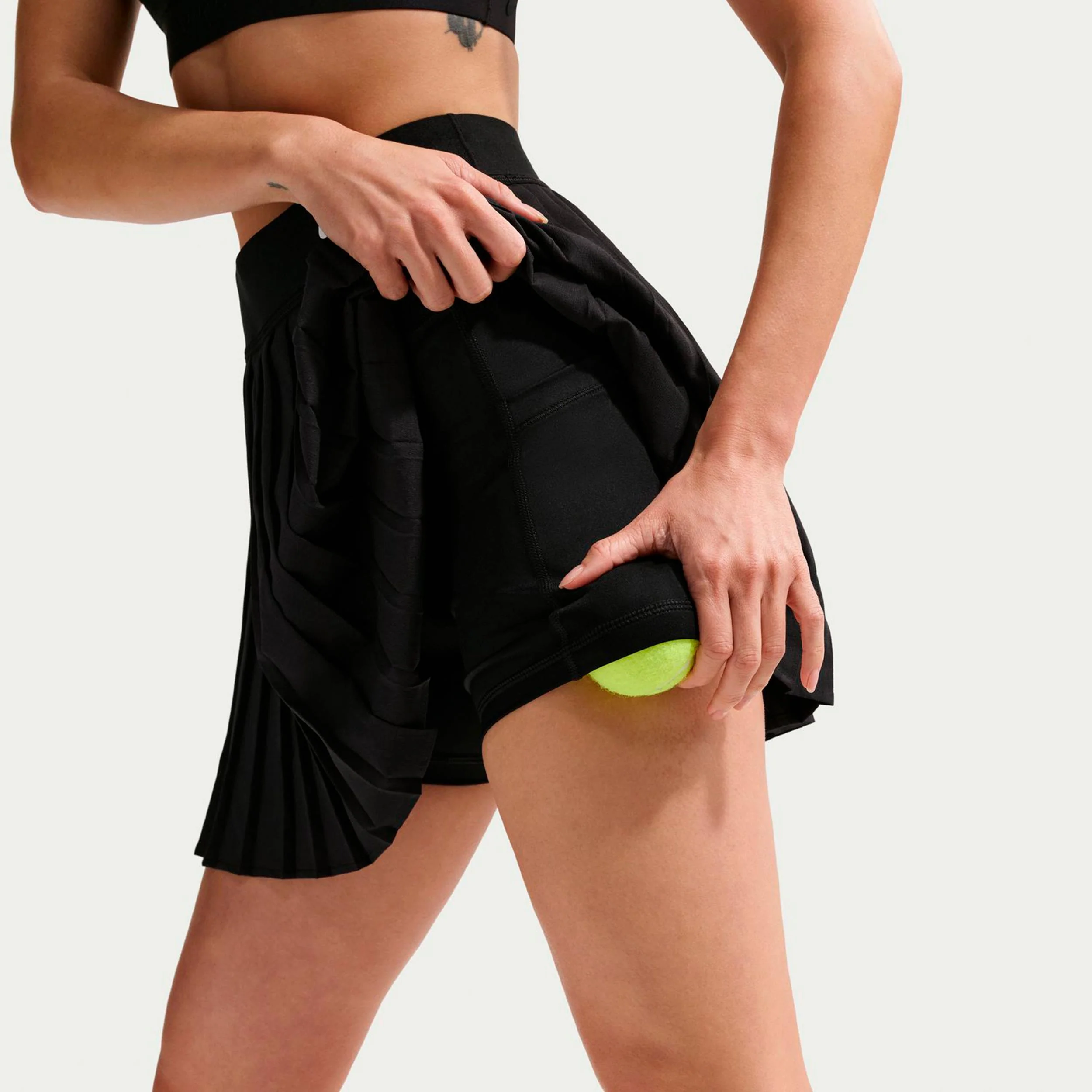 Dri-Fit Victory High Rise Pleated Kjol Damer-svart - Image 6