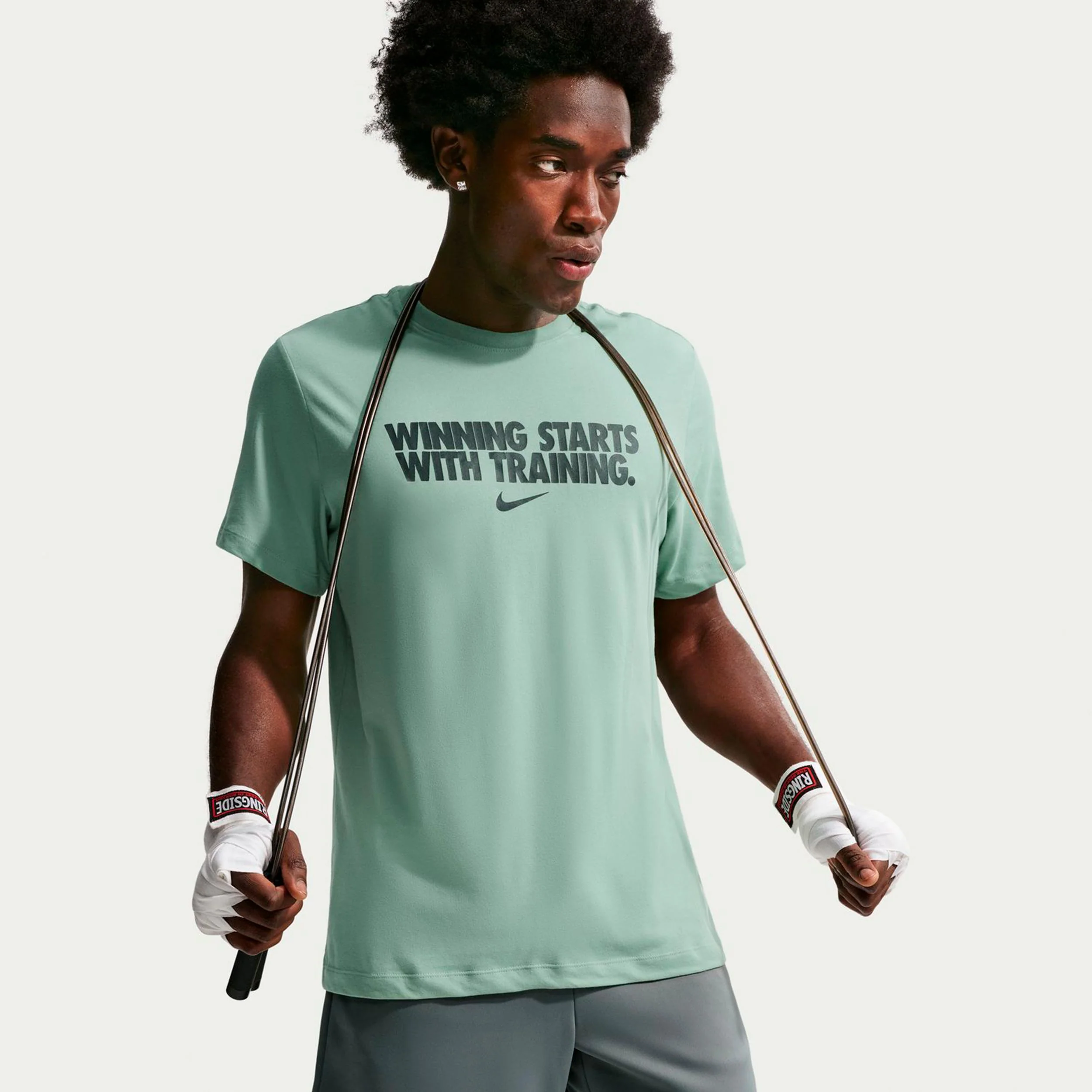 Dri-Fit Winning T-shirt Herrar - grågrön, grå