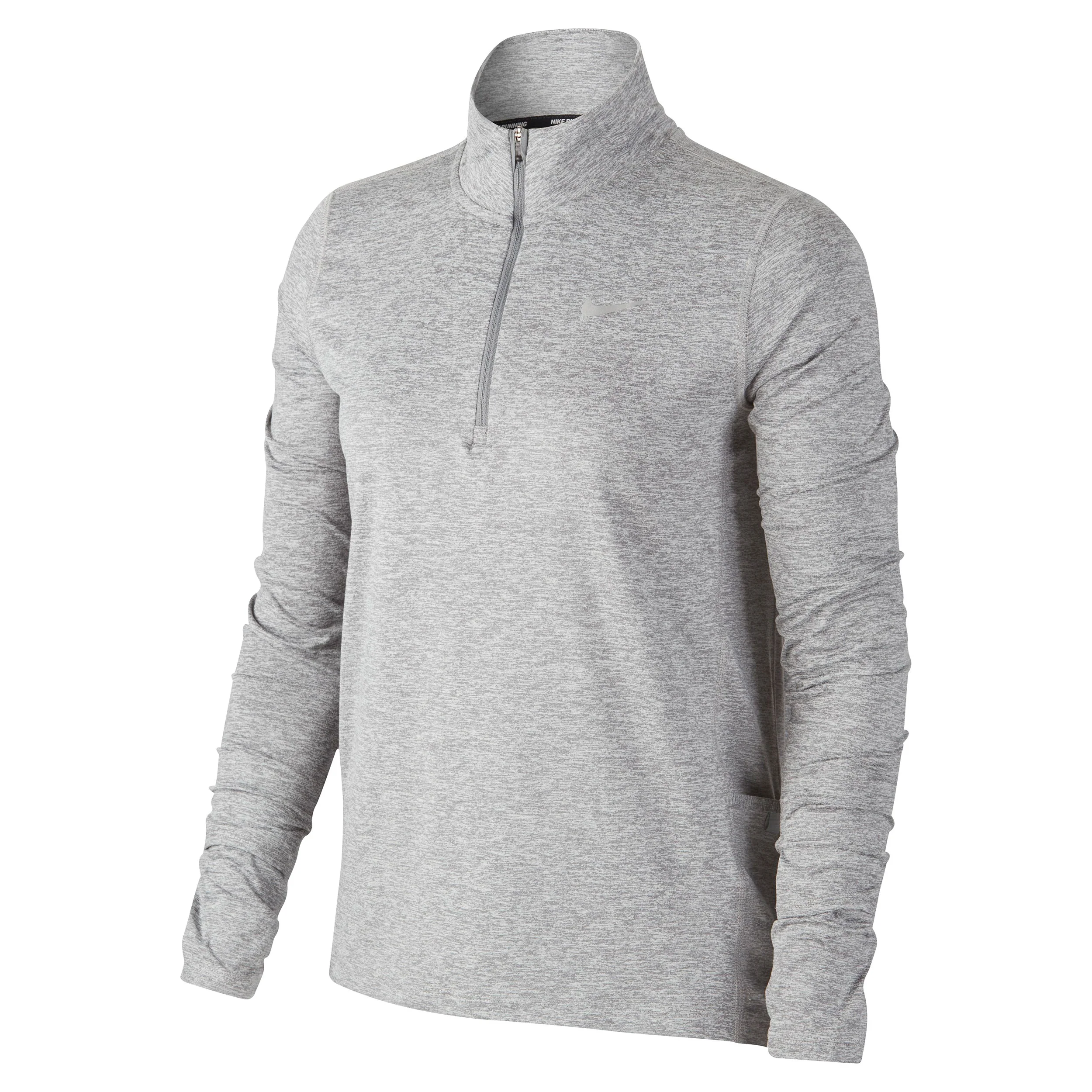 Element Half-Zip Running Långärmat Damer - ljusgrå, silver