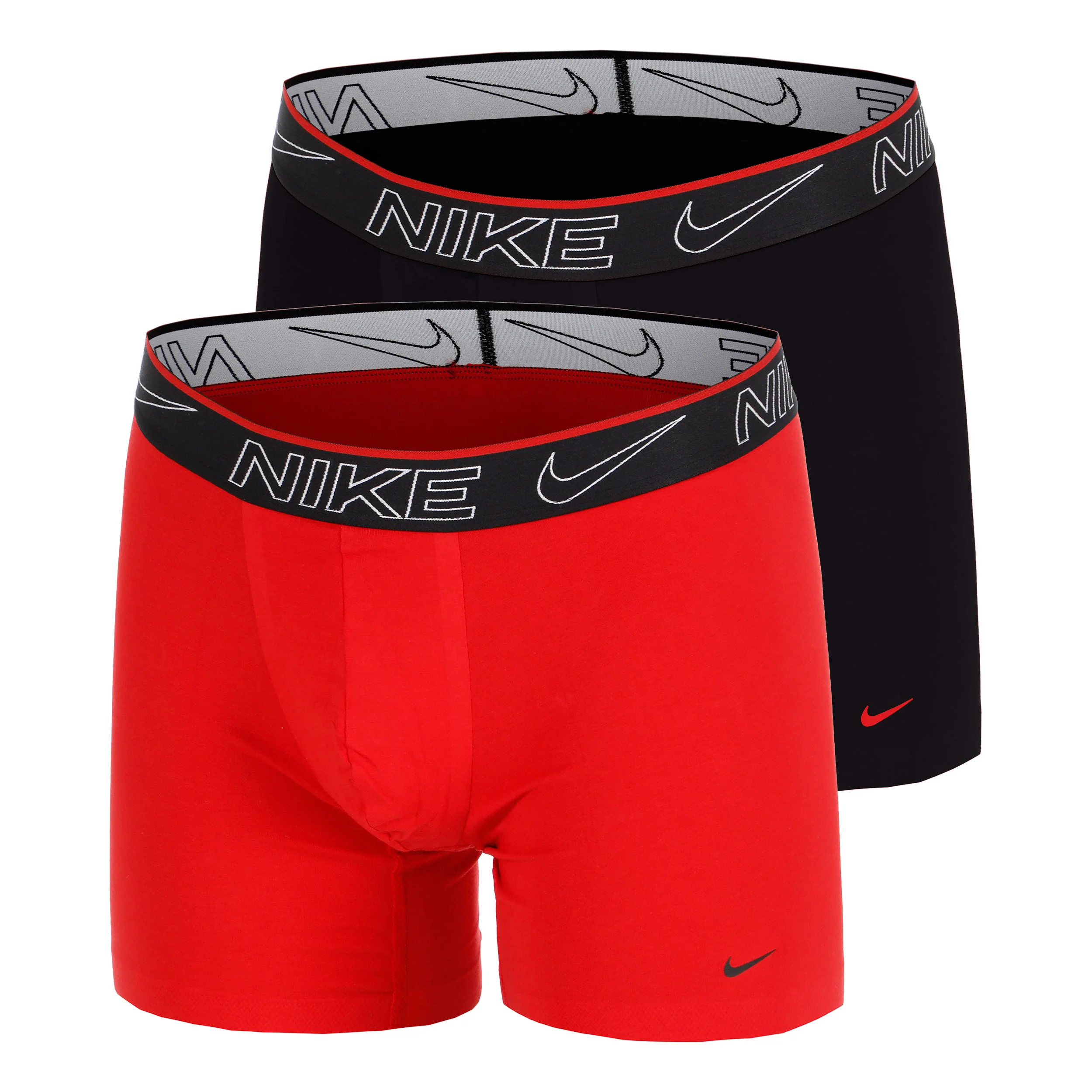 Elite Cotton Stretch Boxershorts 2-pack Herrar-Svart,Röd
