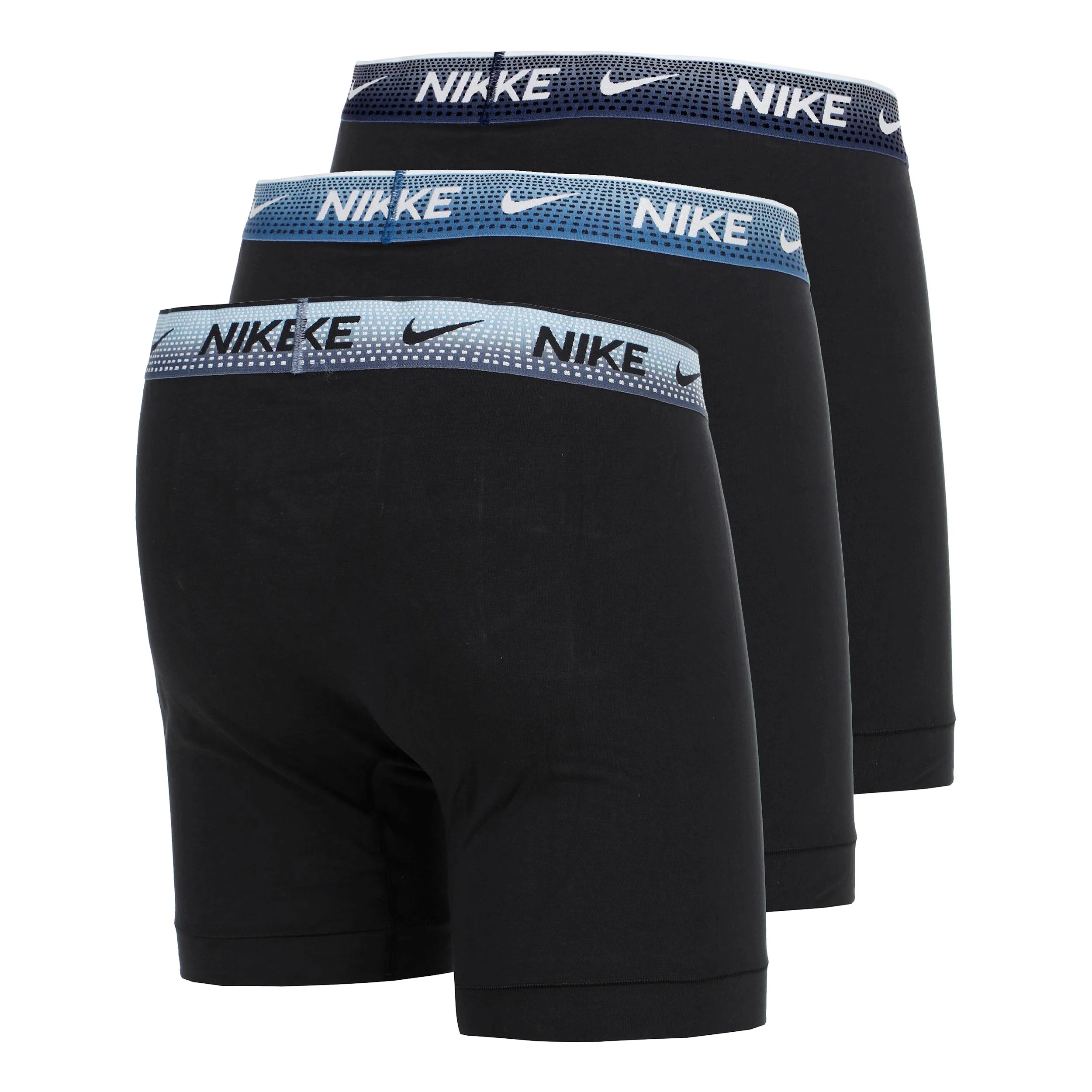 Essential Cotton Stretch Boxer Brief Boxershorts - 3-pack Herrar-svart, blå - Image 2