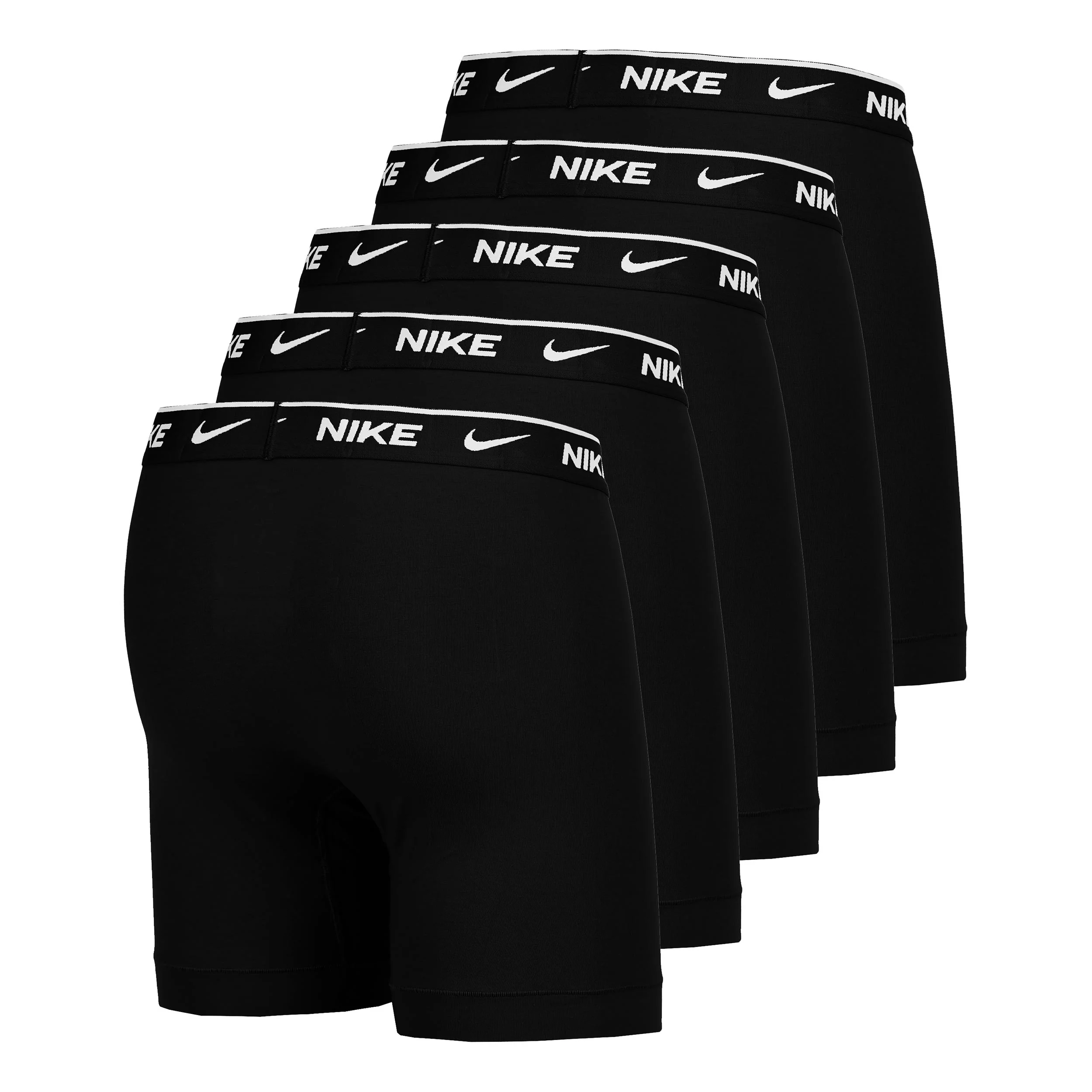 Essential Cotton Stretch Boxer Brief Boxershorts - 5-pack Herrar-svart - Image 2