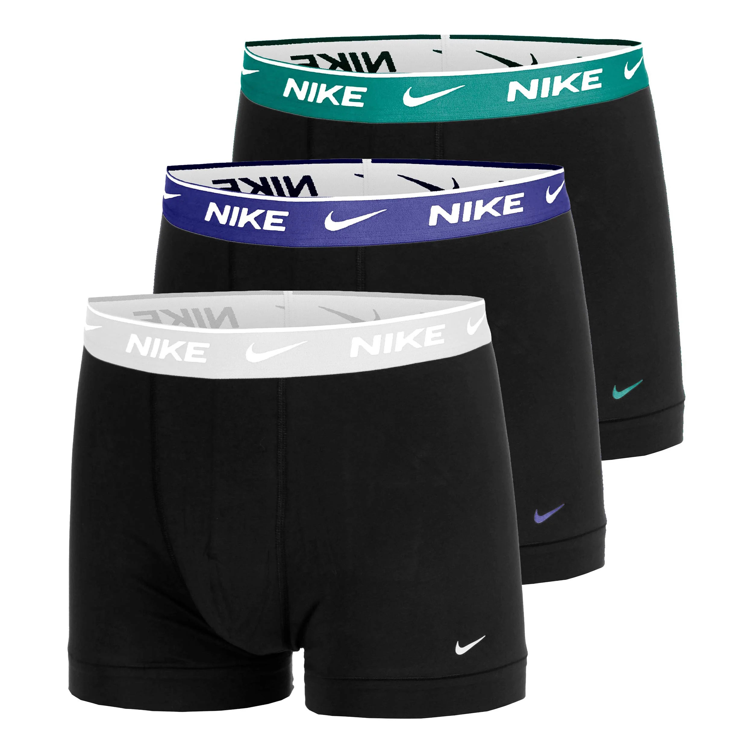Essential Cotton Stretch Trunk Boxershorts 3-pack Herrar - svart, blå
