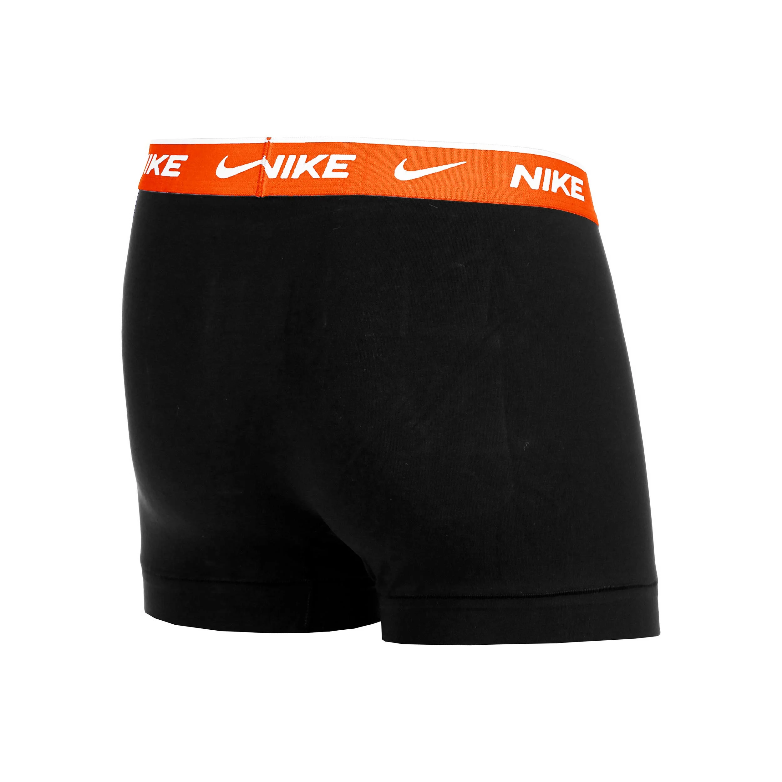 Essential Cotton Stretch Trunk Boxershorts 3-pack Herrar - svart, orange - Image 6
