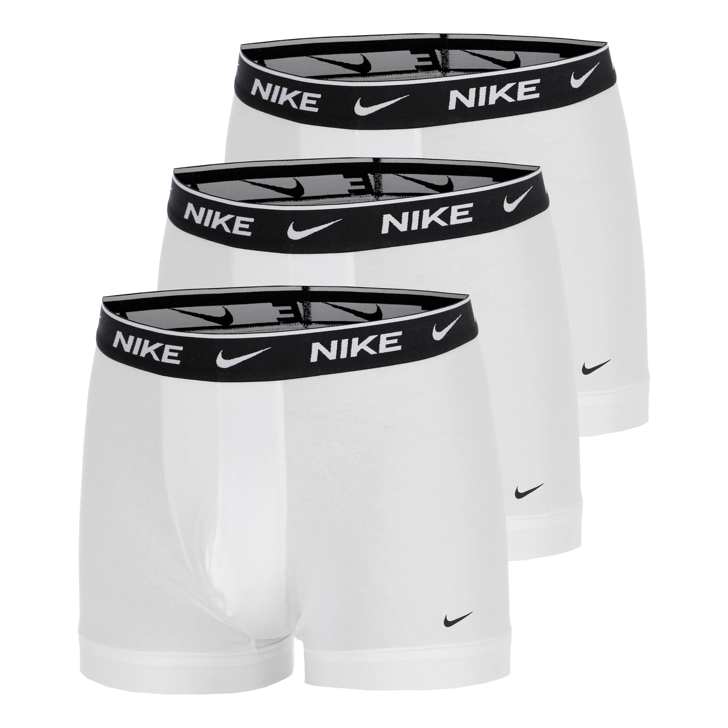 Essential Cotton Stretch Trunk Boxershorts 3-pack Herrar - vit, vit