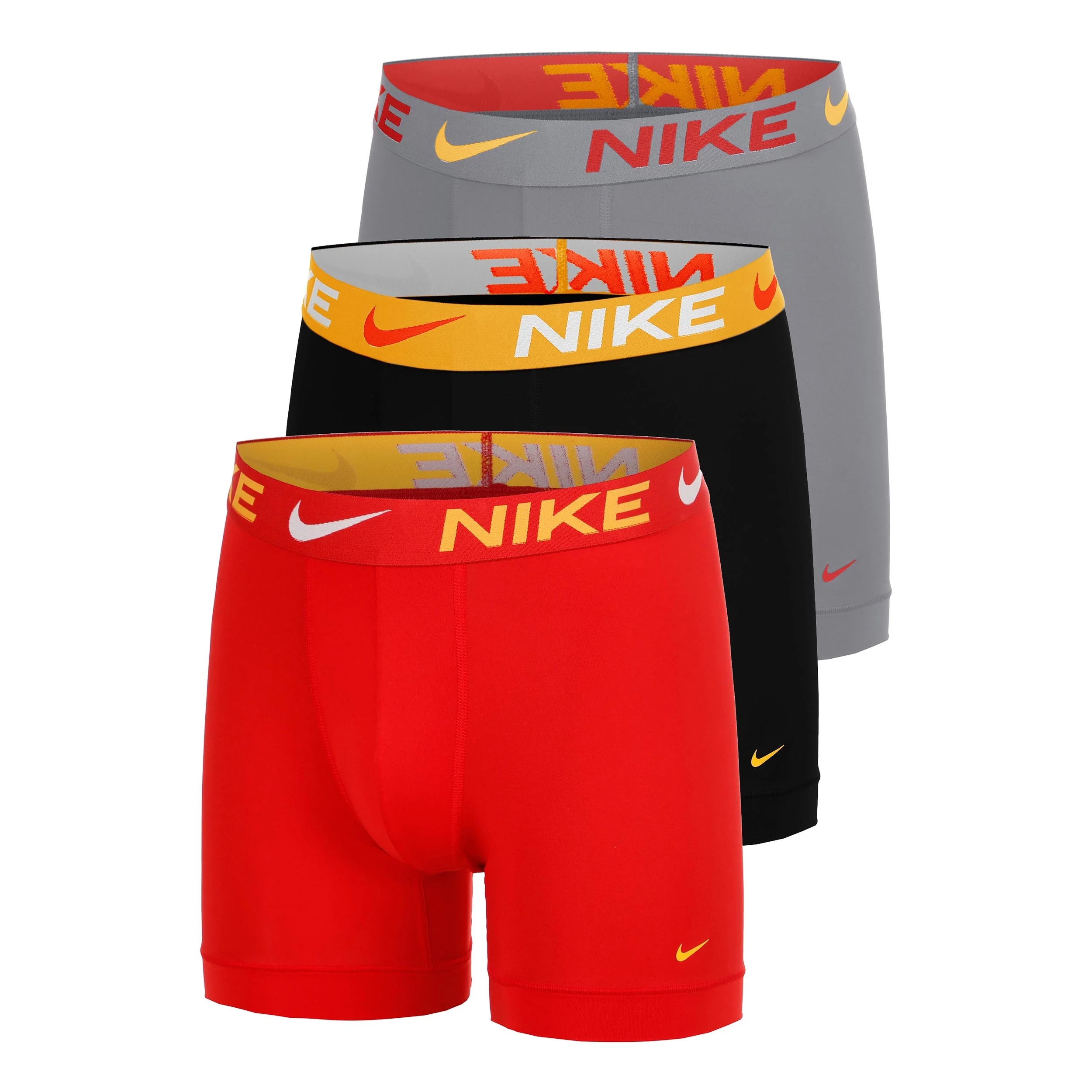 Essential Micro Boxershorts - 3-pack Herrar-röd, grå