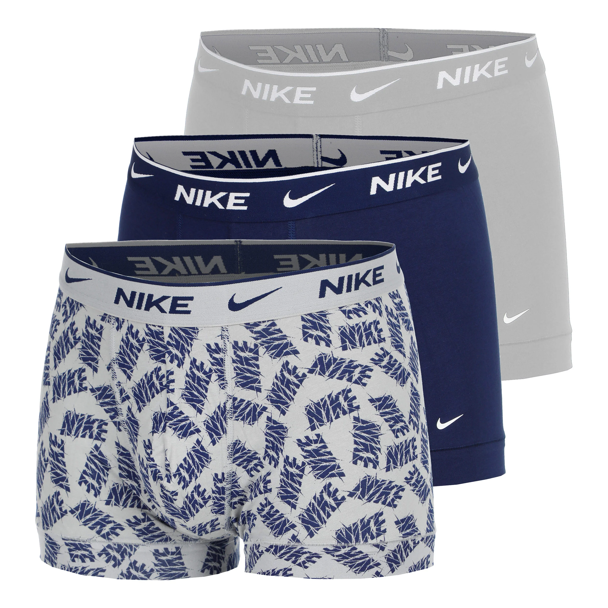 Everyday Cotton Stretch Boxershorts Herrar-Grå,Flerfärgad