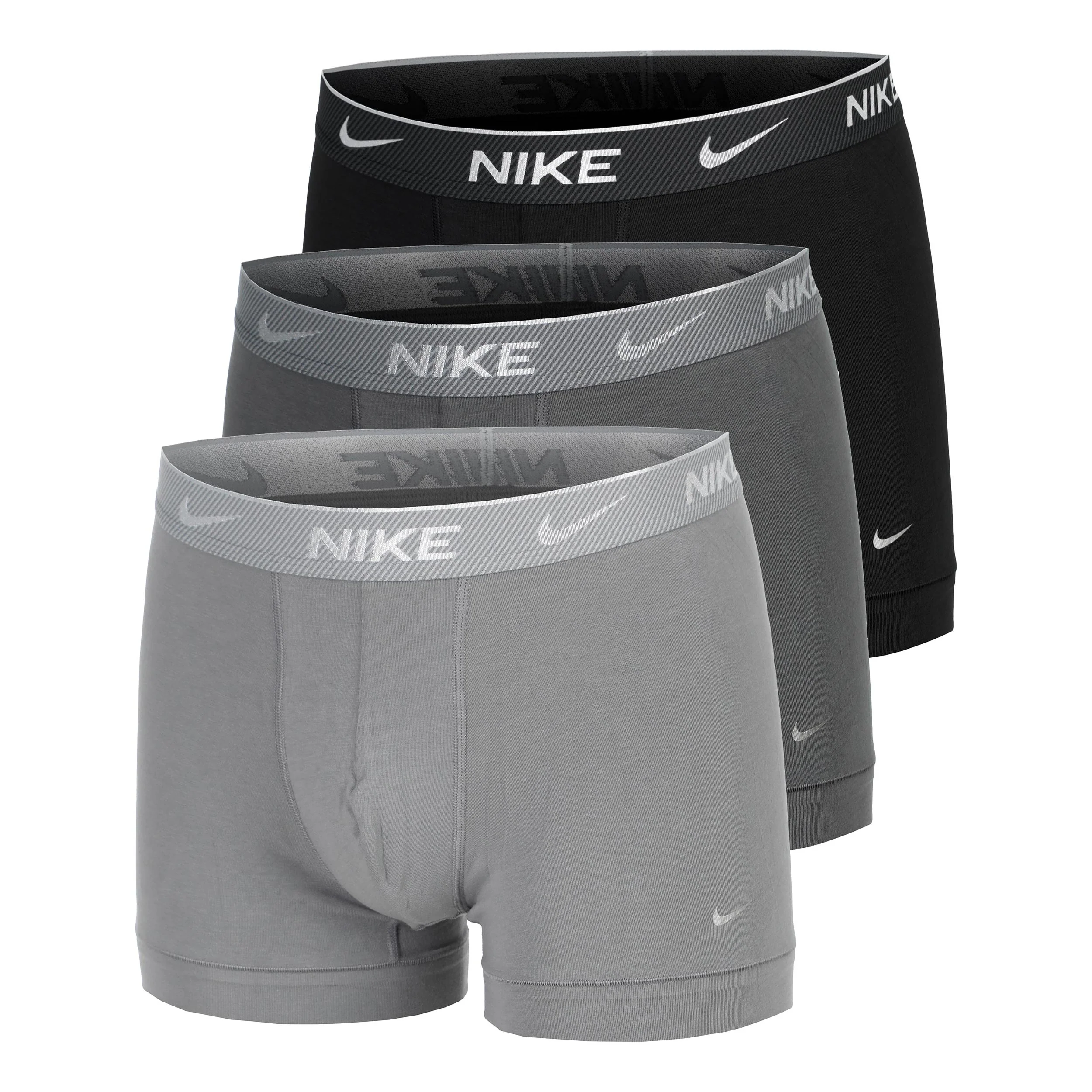 Everyday Cotton Stretch Boxershorts Herrar-Svart,Grå