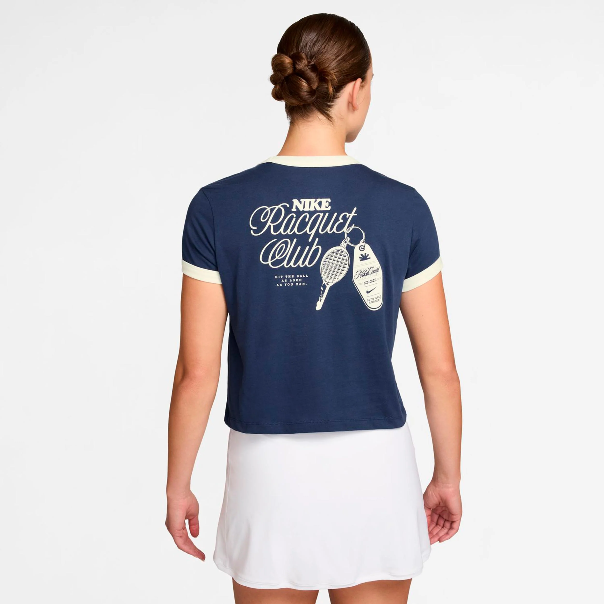 Heritage T-shirt Damer-mörkblå, creme - Image 2