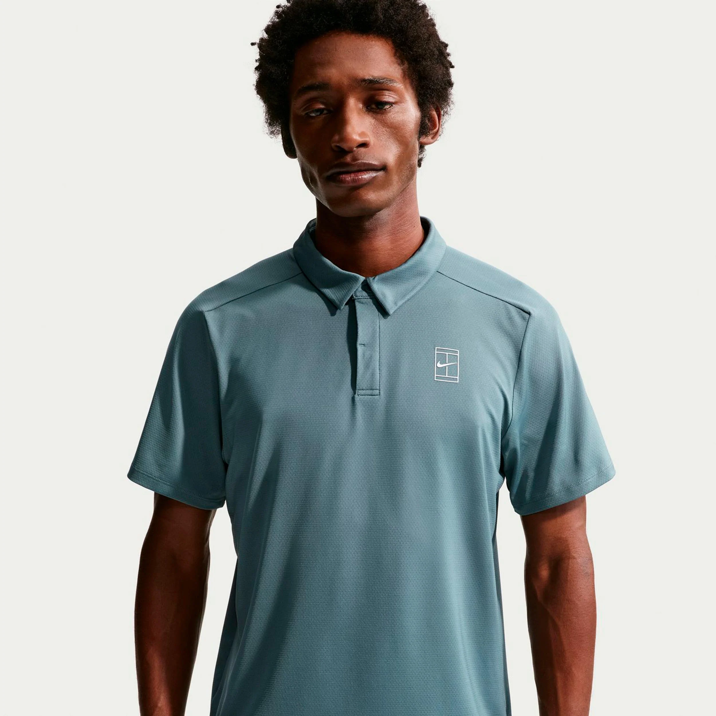 Jannik Sinner Court Dri-FIT Advantage Polo Herrar - blågrå - Image 4