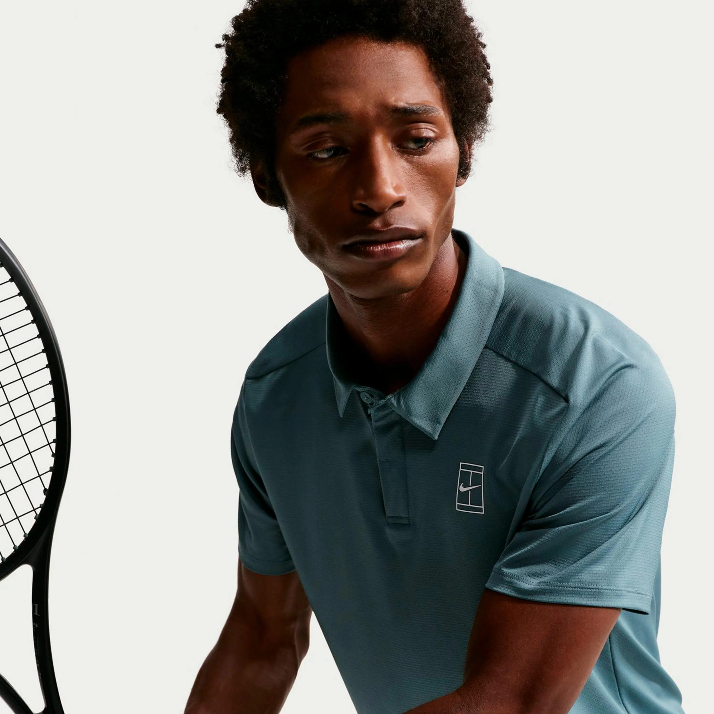 Jannik Sinner Court Dri-FIT Advantage Polo Herrar - blågrå - Image 6