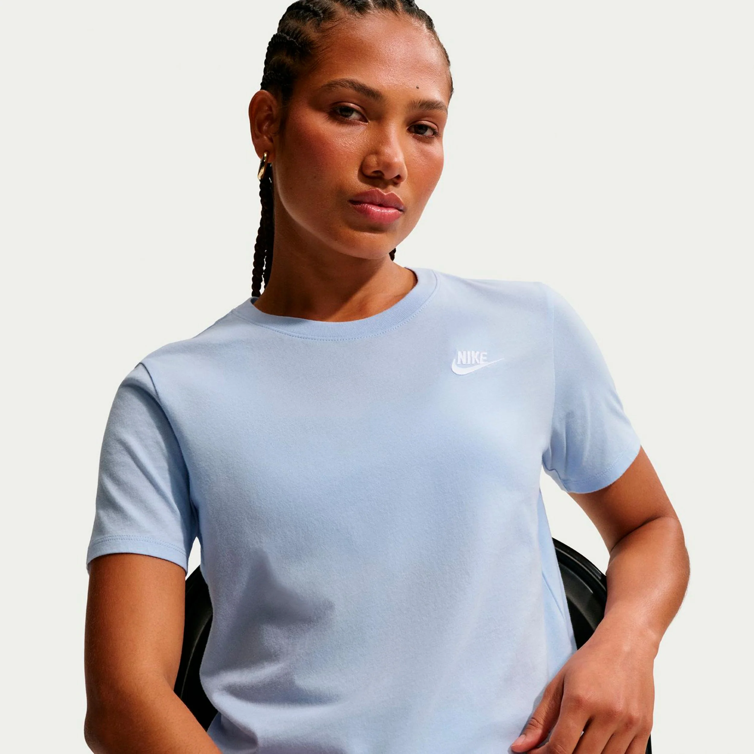 New Sportswear Club T-shirt Damer - blågrå