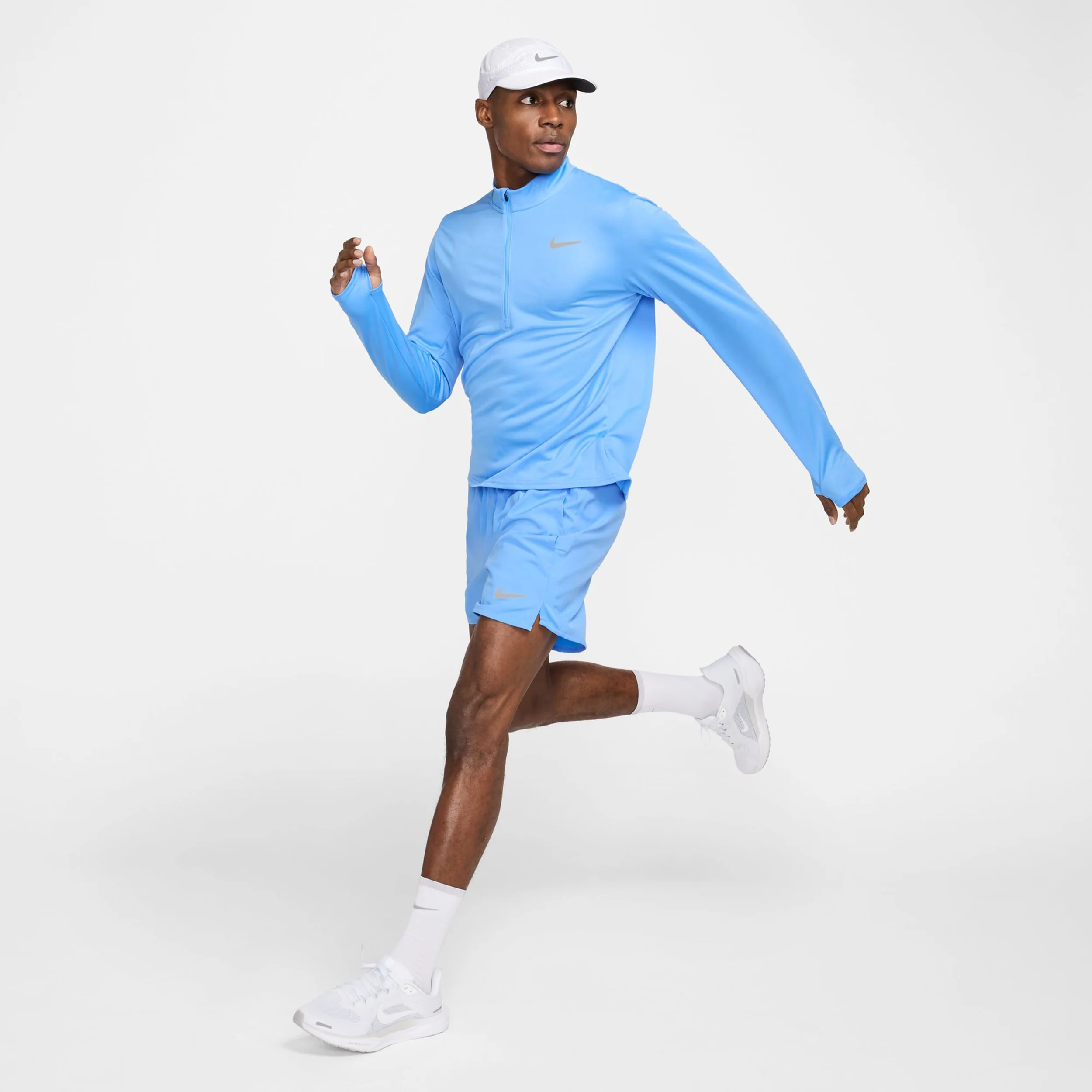 Pacer Half-Zip Löpartröja Herrar - ljusblå - Image 8