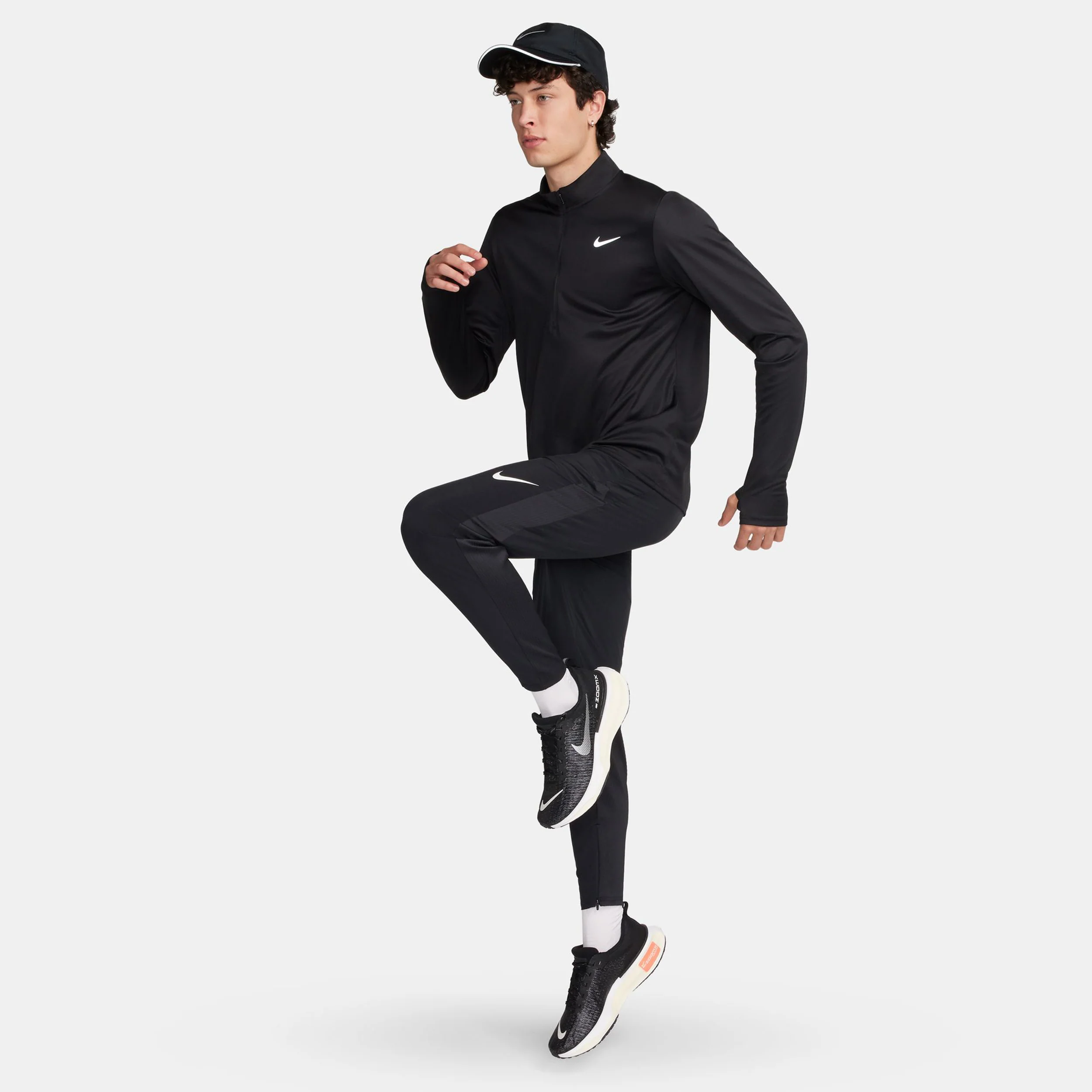 Pacer Half-Zip Löpartröja Herrar - svart - Image 8