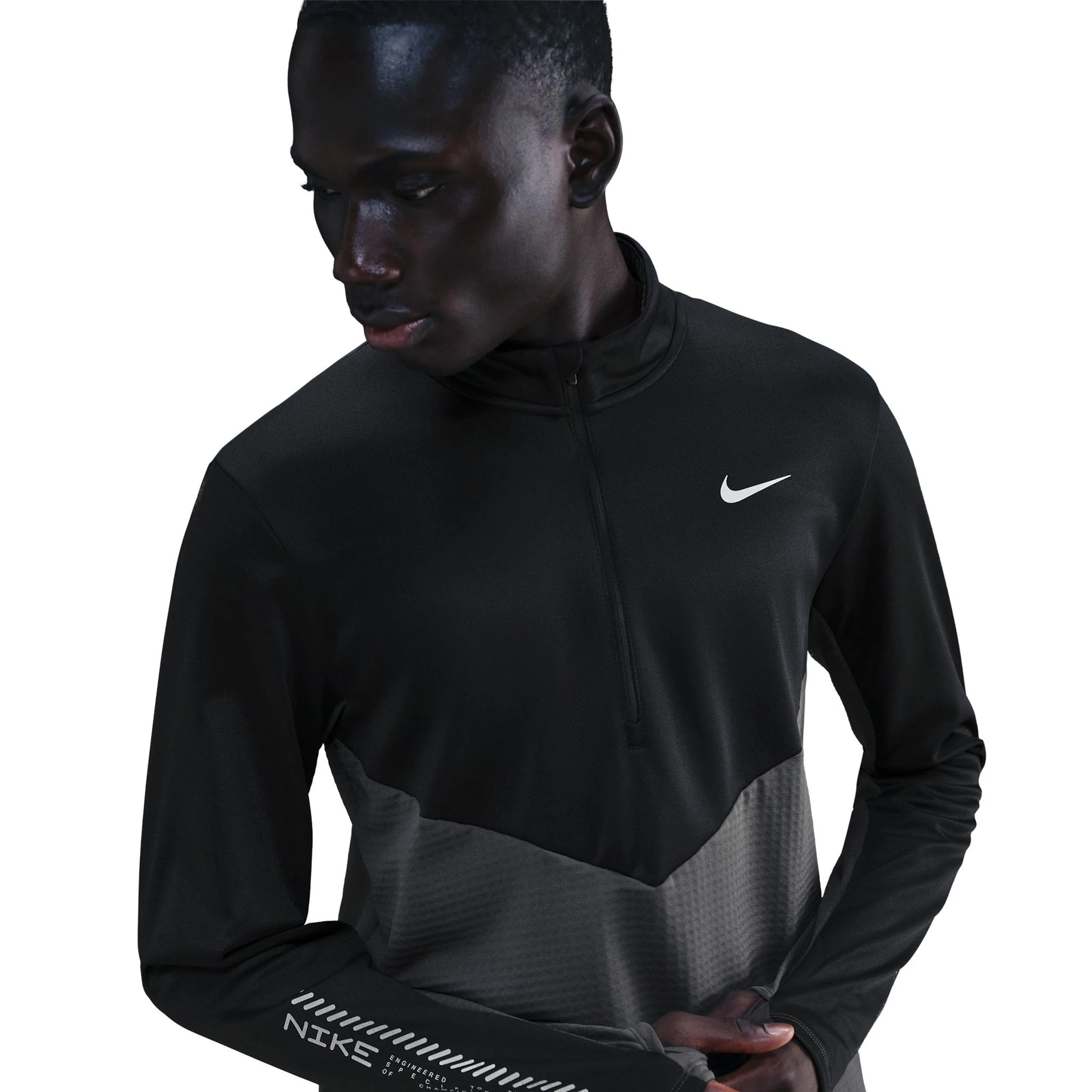 Pacer Winterized Half-Zip Löpartröja Herrar - antracit, svart - Image 4