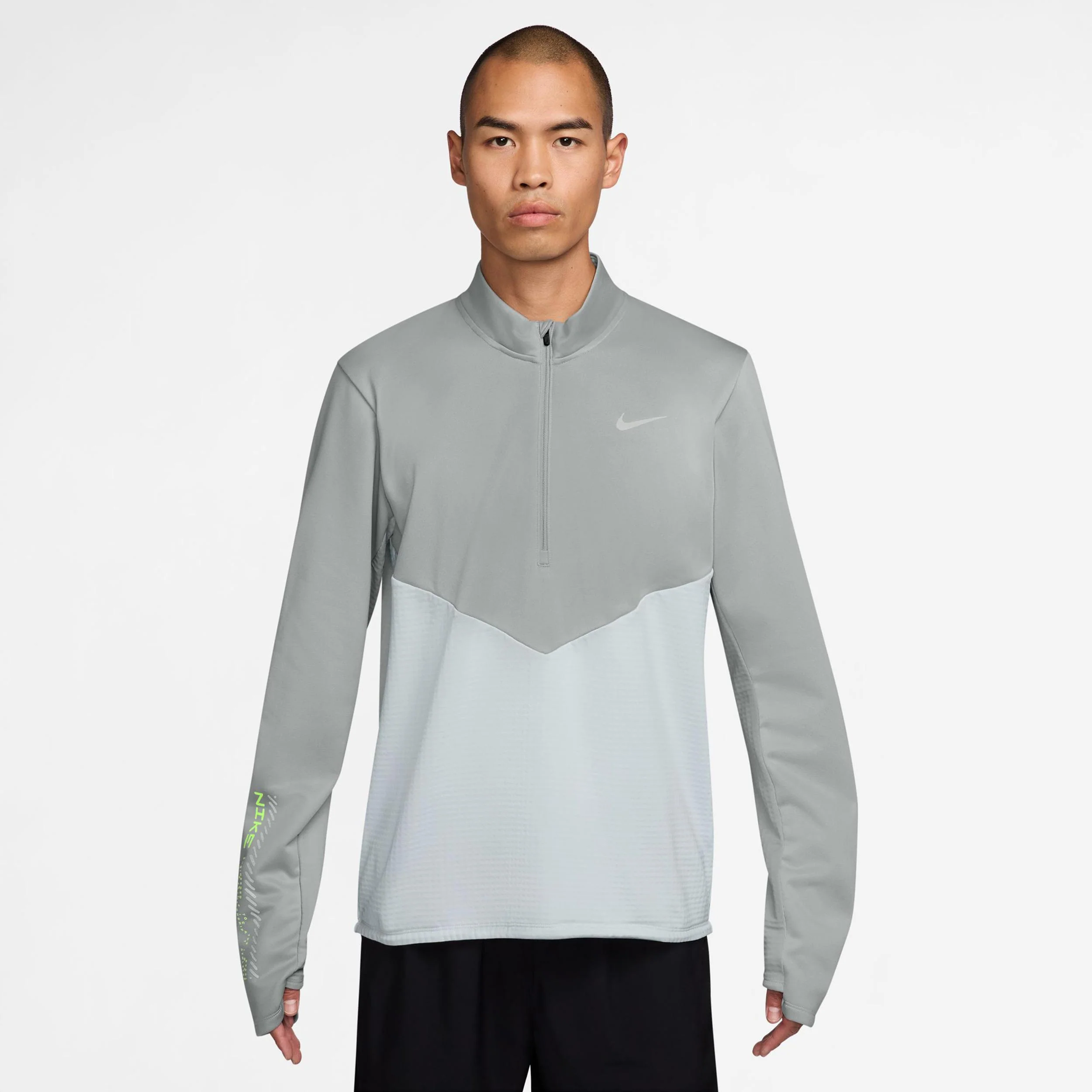 Pacer Winterized Half-Zip Löpartröja Herrar - grå, silver