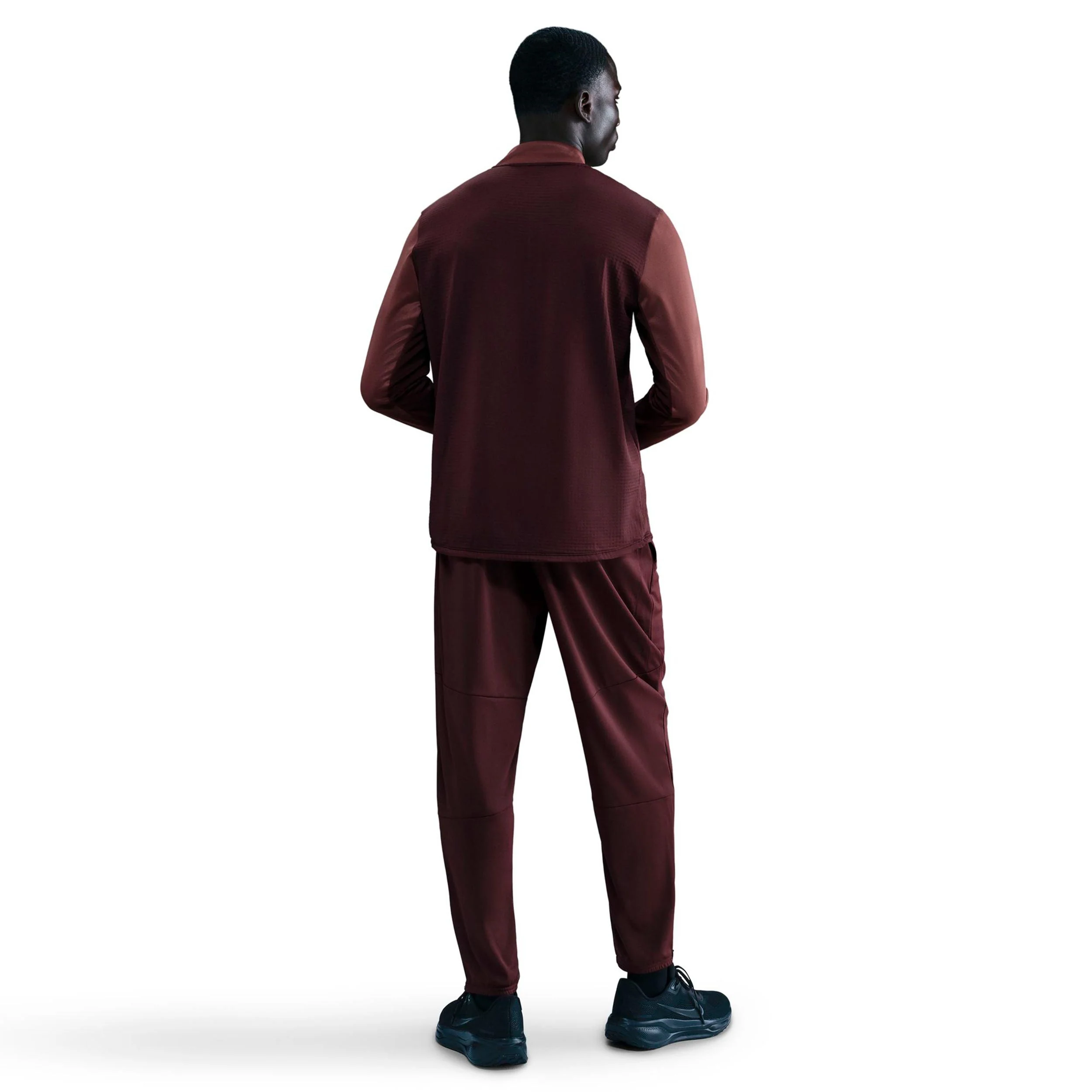 Pacer Winterized Half-Zip Löpartröja Herrar - mörkröd, brons - Image 3