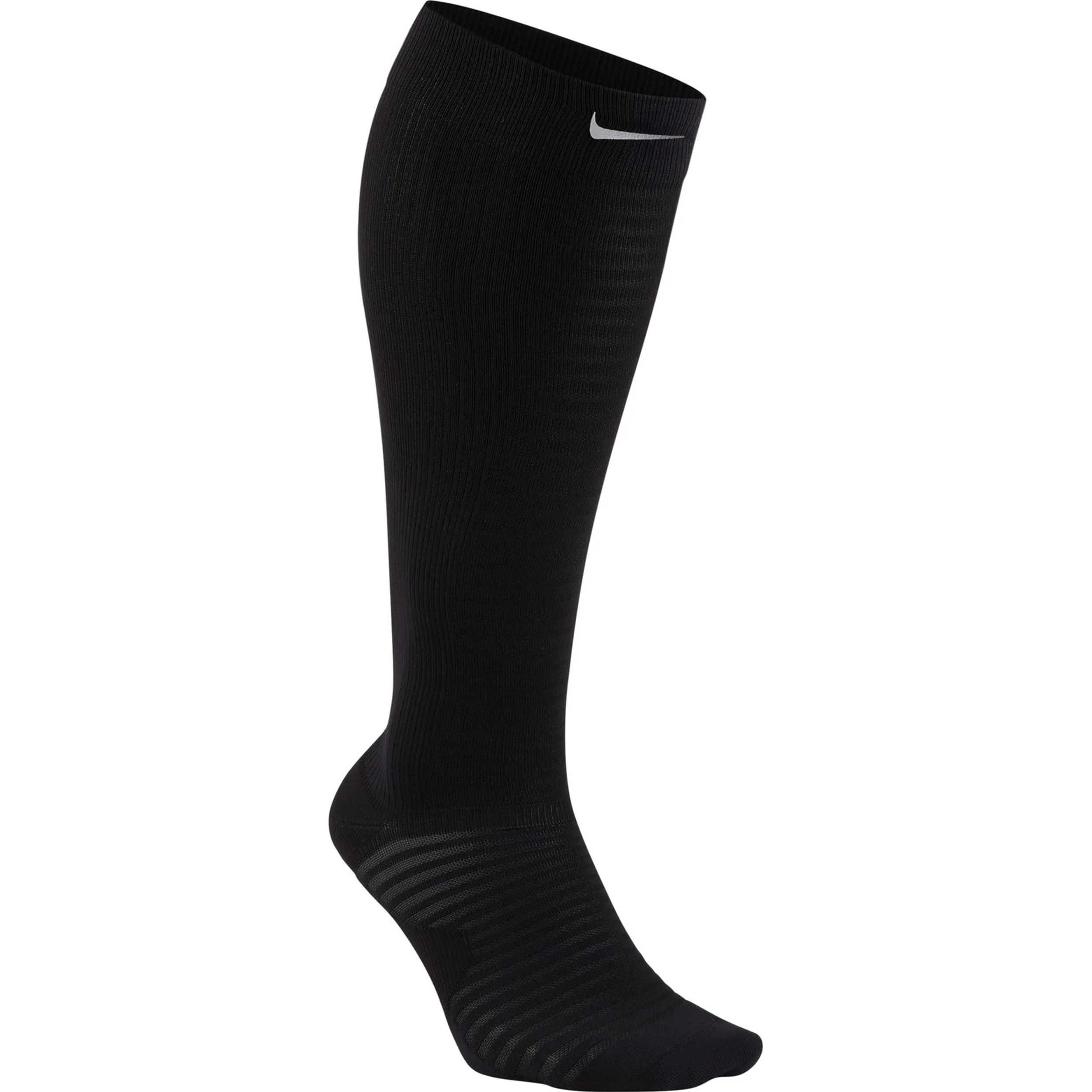 Spark Lightweight Kompressions-strumpor Unisex - svart, silver