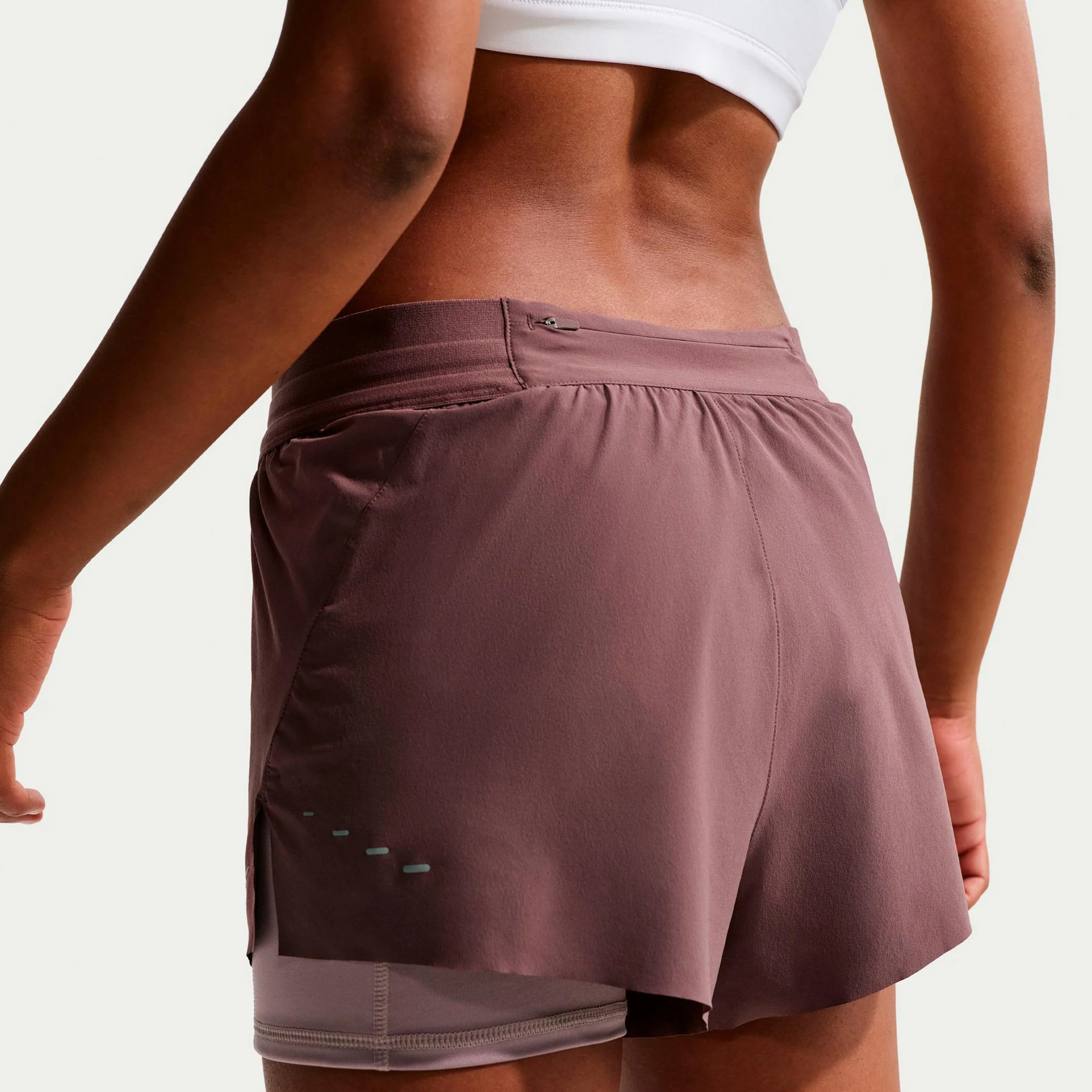 Swift 2in1 Löparshorts Damer - brun, lila - Image 4