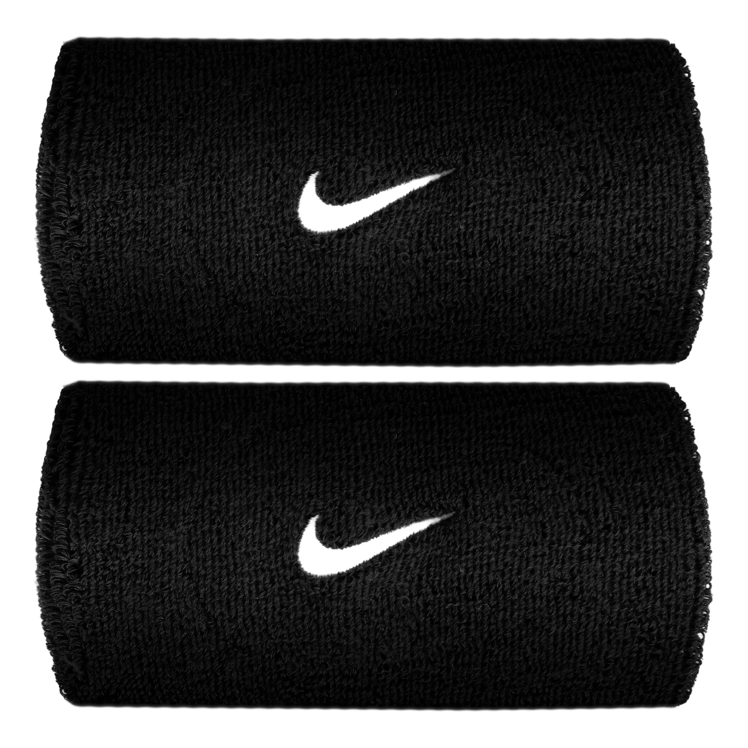 Swoosh Classic Doublewide Svettband lång - svart, vit