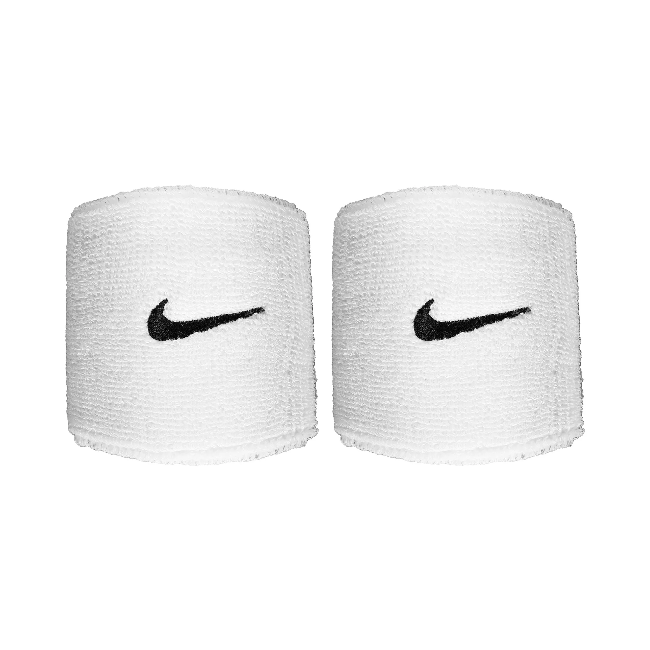 Swoosh Classic Svettband kort - vit, svart