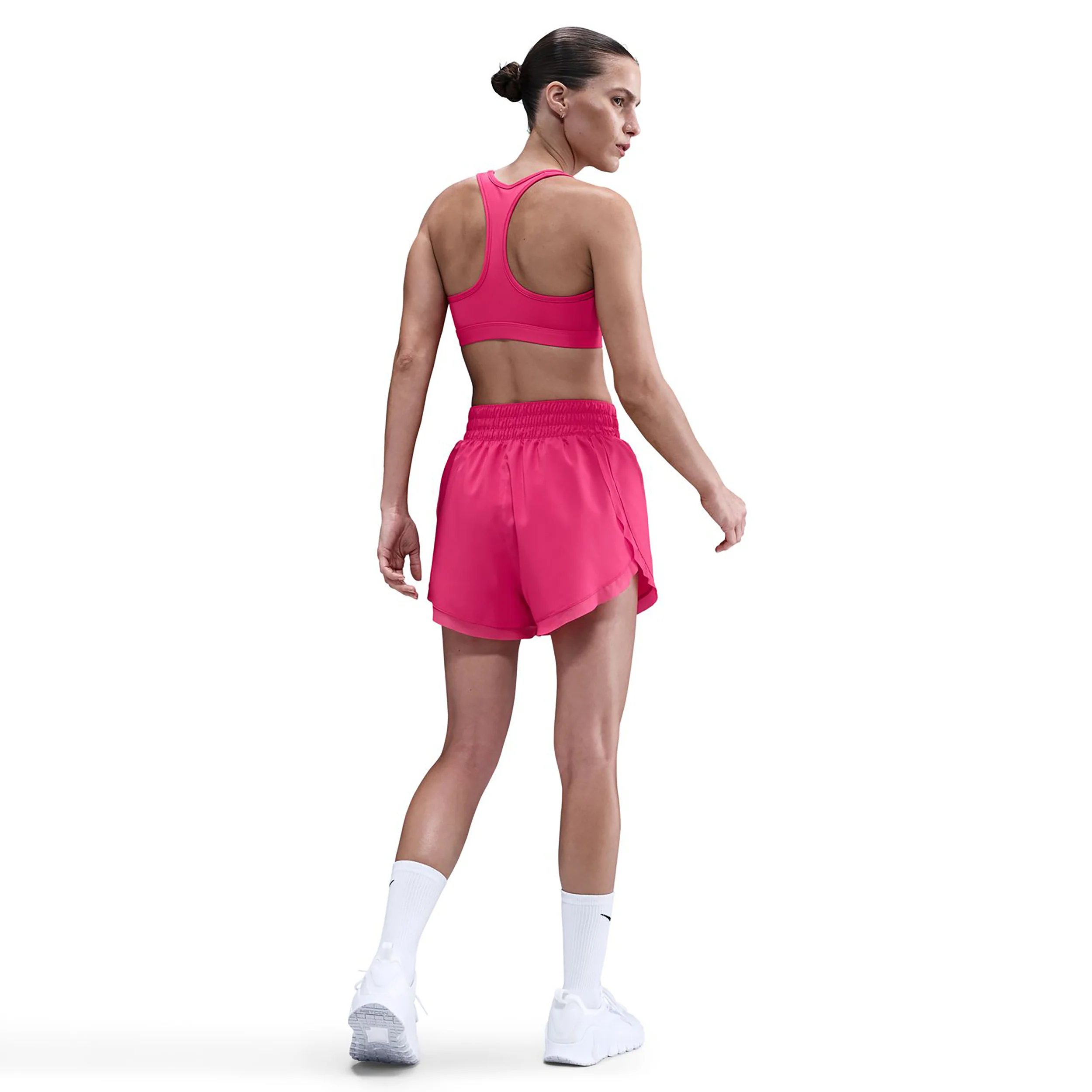 Swoosh Medium Sport-behå Damer - berry, vit - Image 2