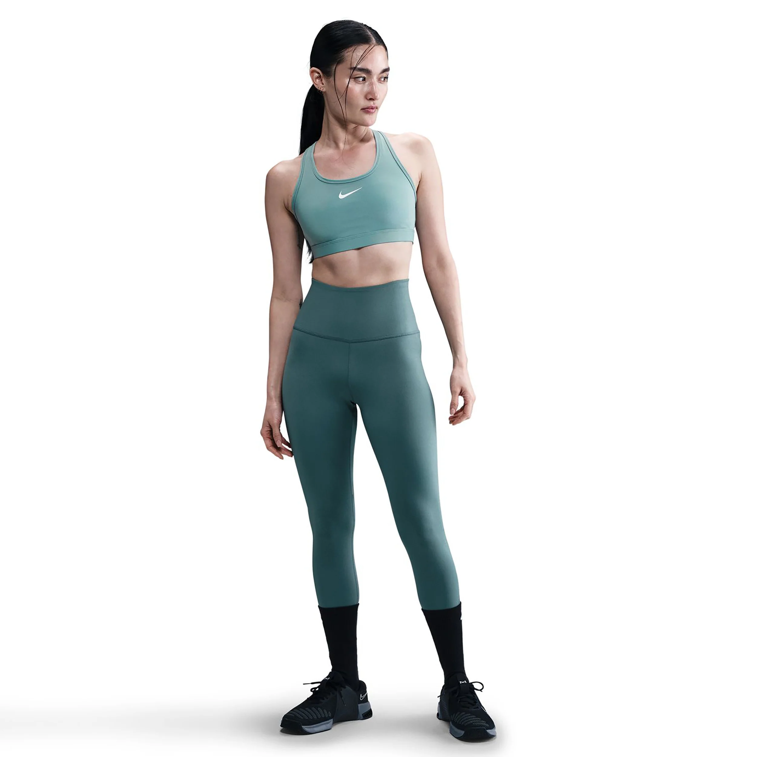 Swoosh Medium Support Sport-behå Damer-Visdom - Image 2