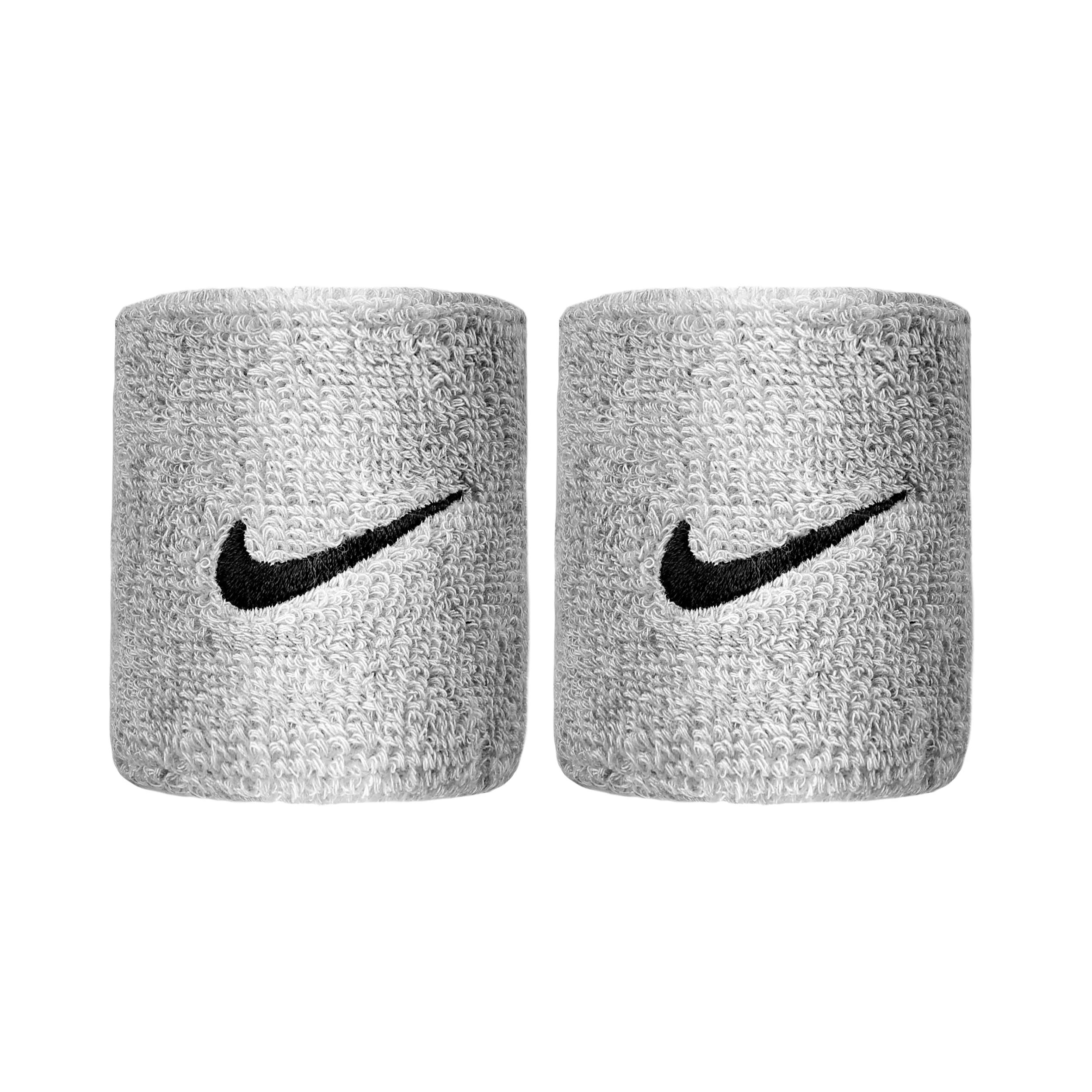 Swoosh Svettband 2-pack kort - ljusgrå, svart