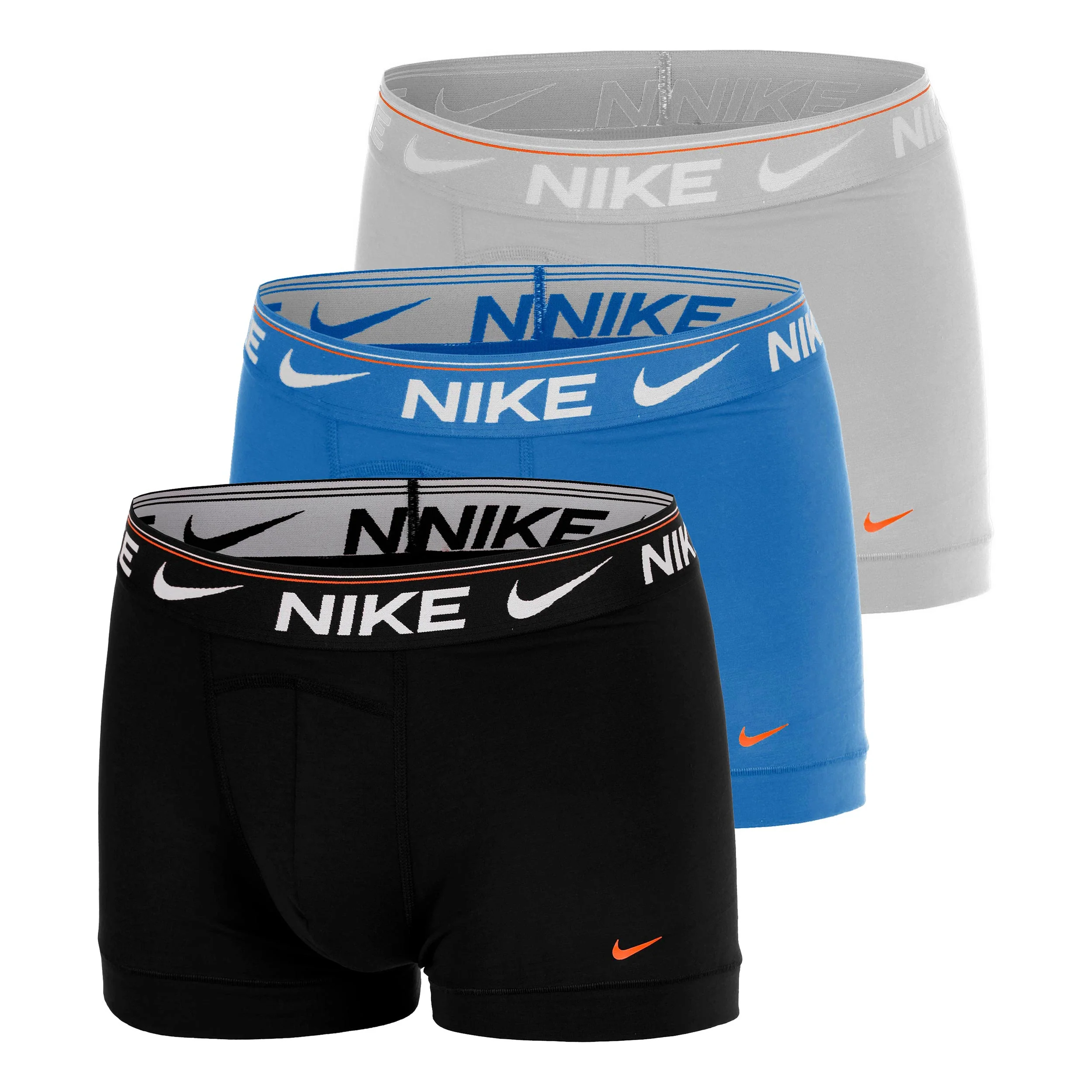 Ultra Comfort Boxershorts - 3-pack Herrar-grå, blå