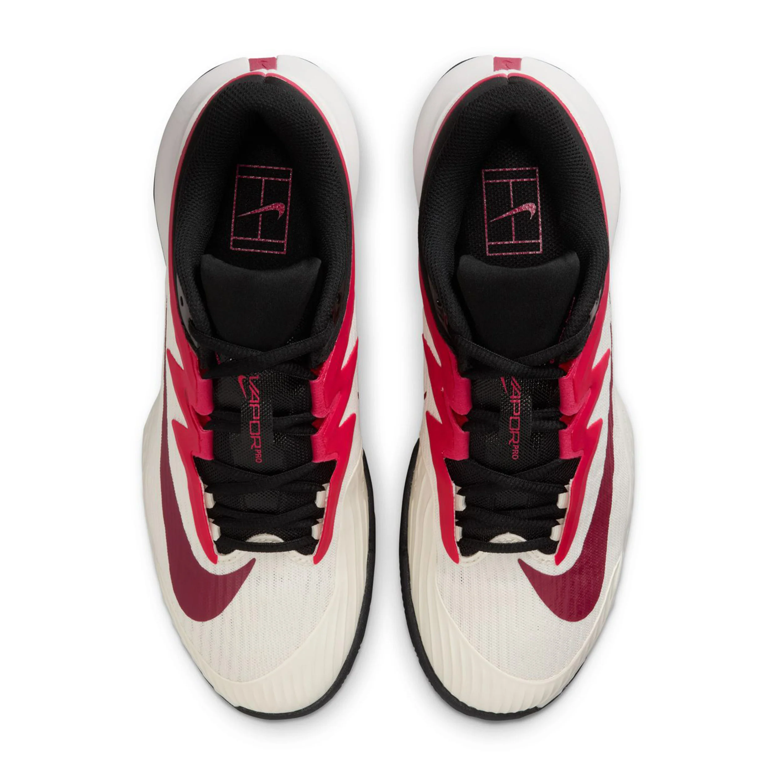 Zoom Vapor Pro 3 Sko för grus Damer-creme, röd - Image 3