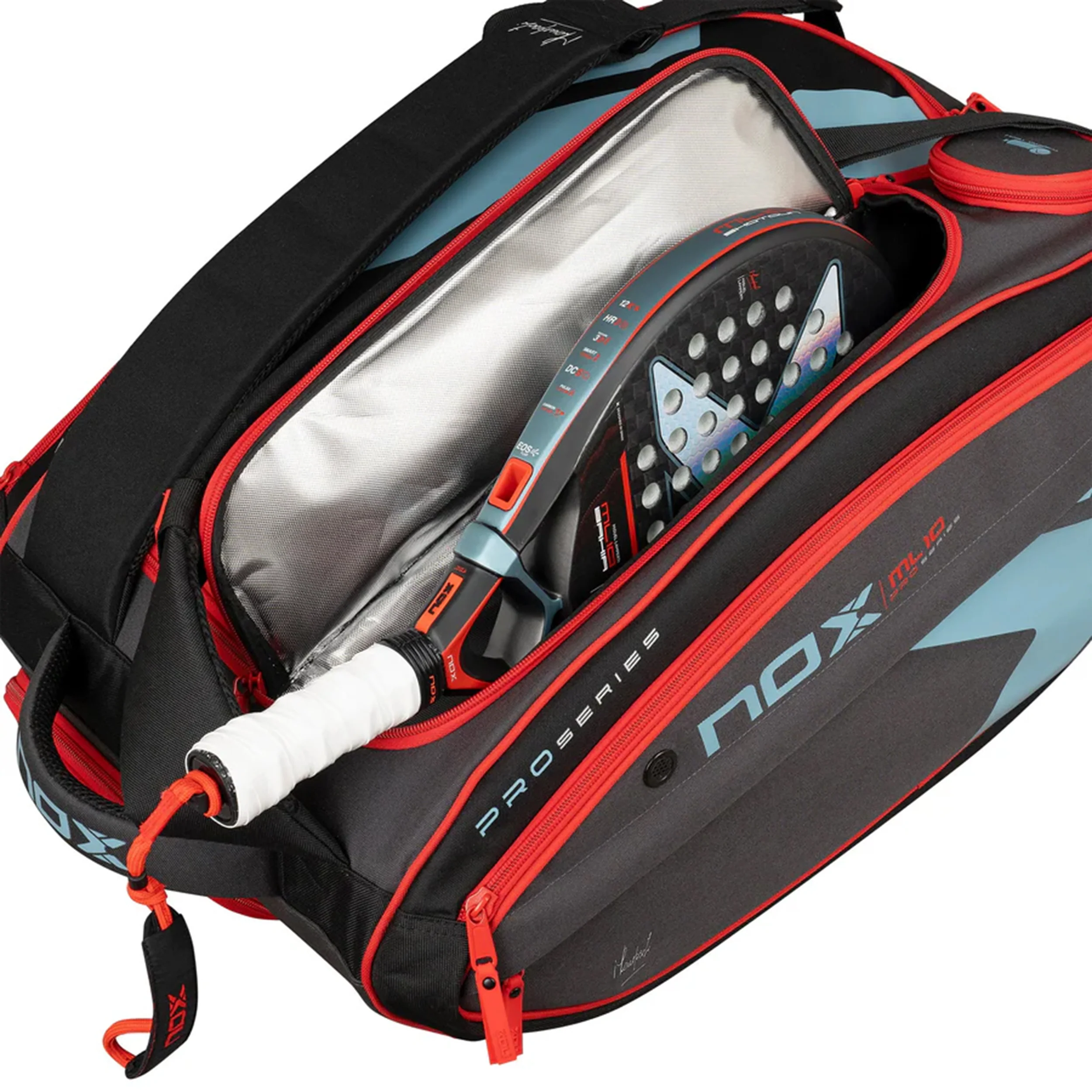 ML10 Competition XL Compact Padelracketväska-Svart,Röd - Image 5
