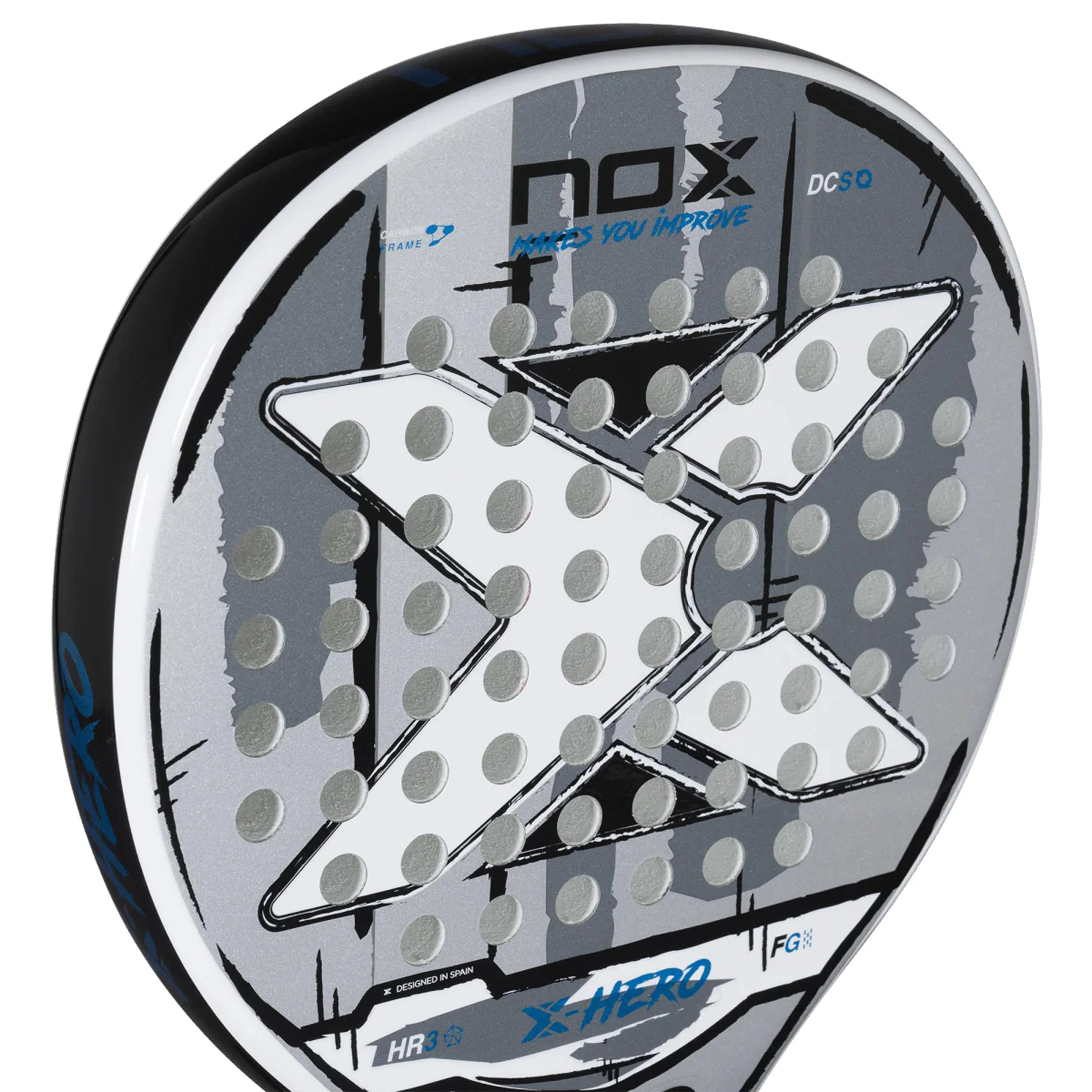 X-HERO WHITE Padelracket - Image 5