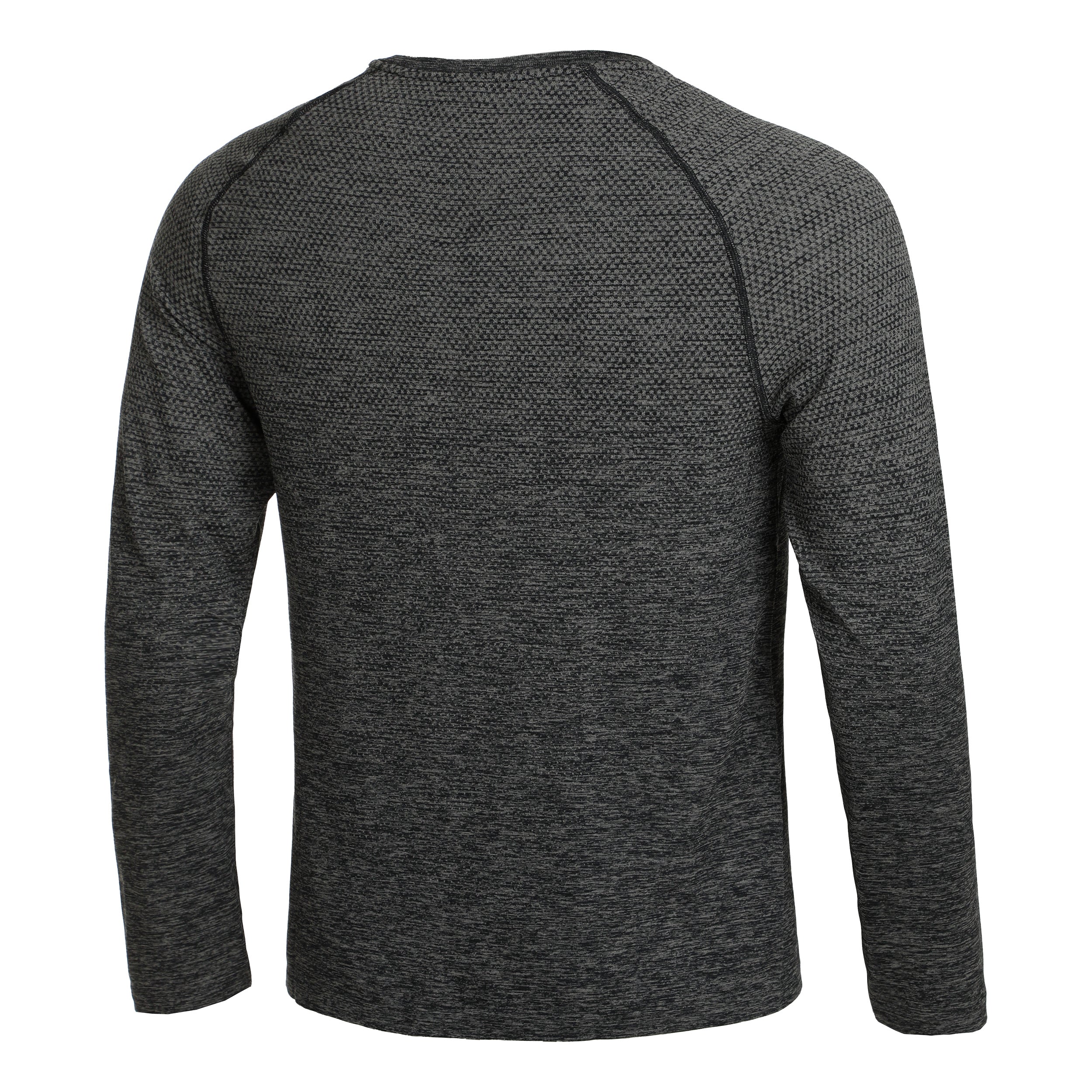 Crew Neck Essential Seamless Långärmat Herrar-Grå - Image 2