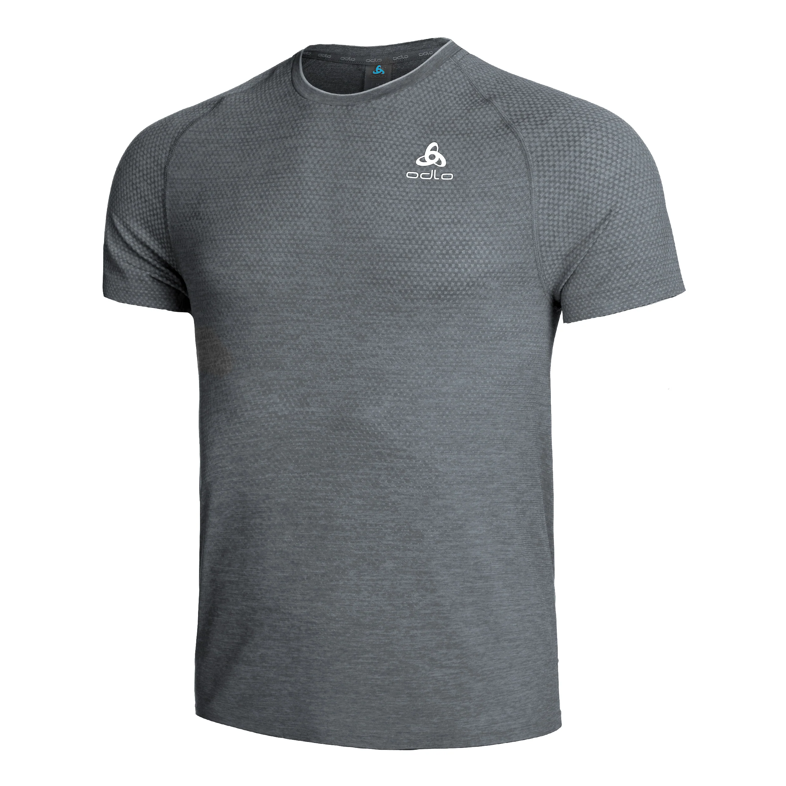 Crew Neck Essential Seamless Löpartröja Herrar-Grå