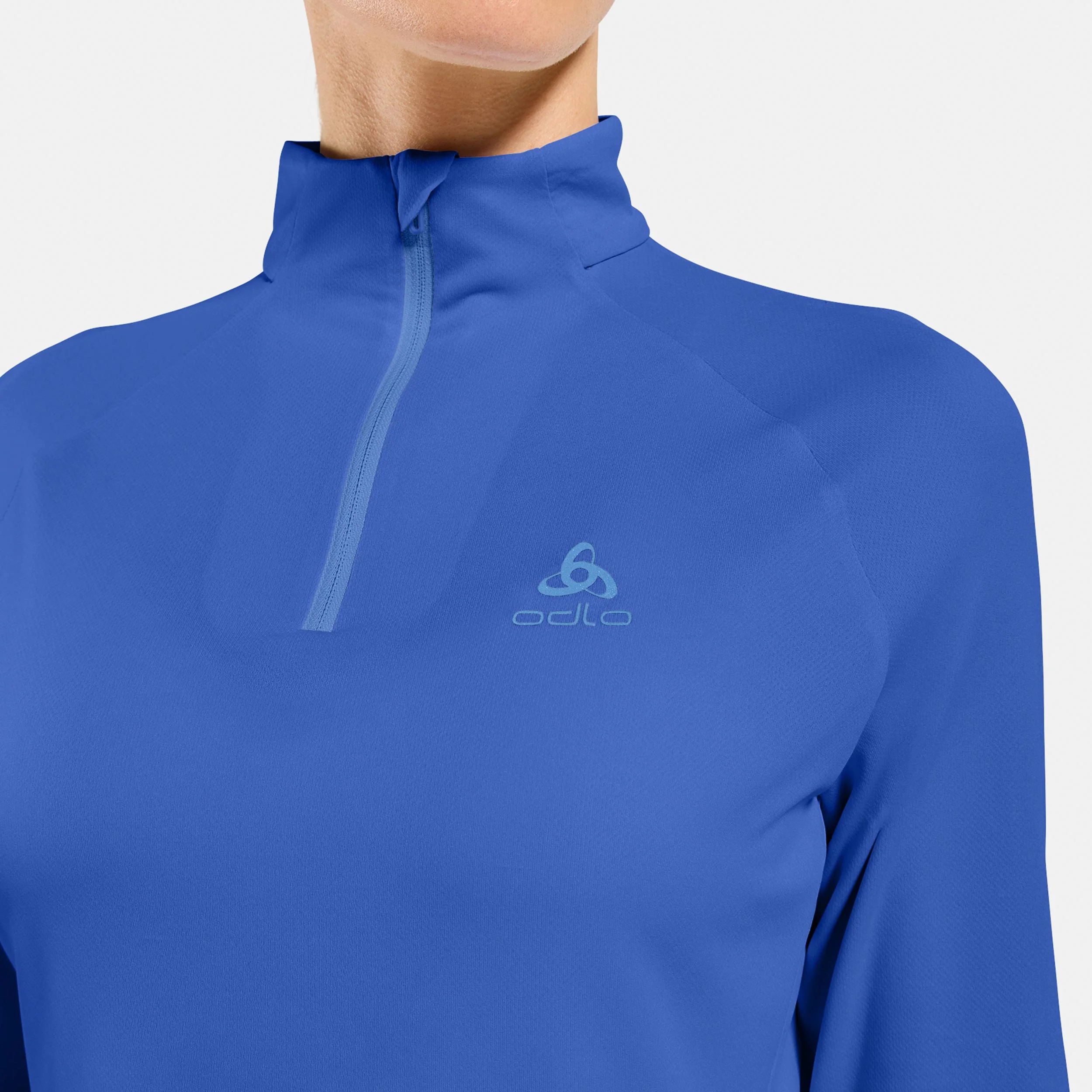 Essential 1/2 Zip Löpartröja Damer-blå - Image 5