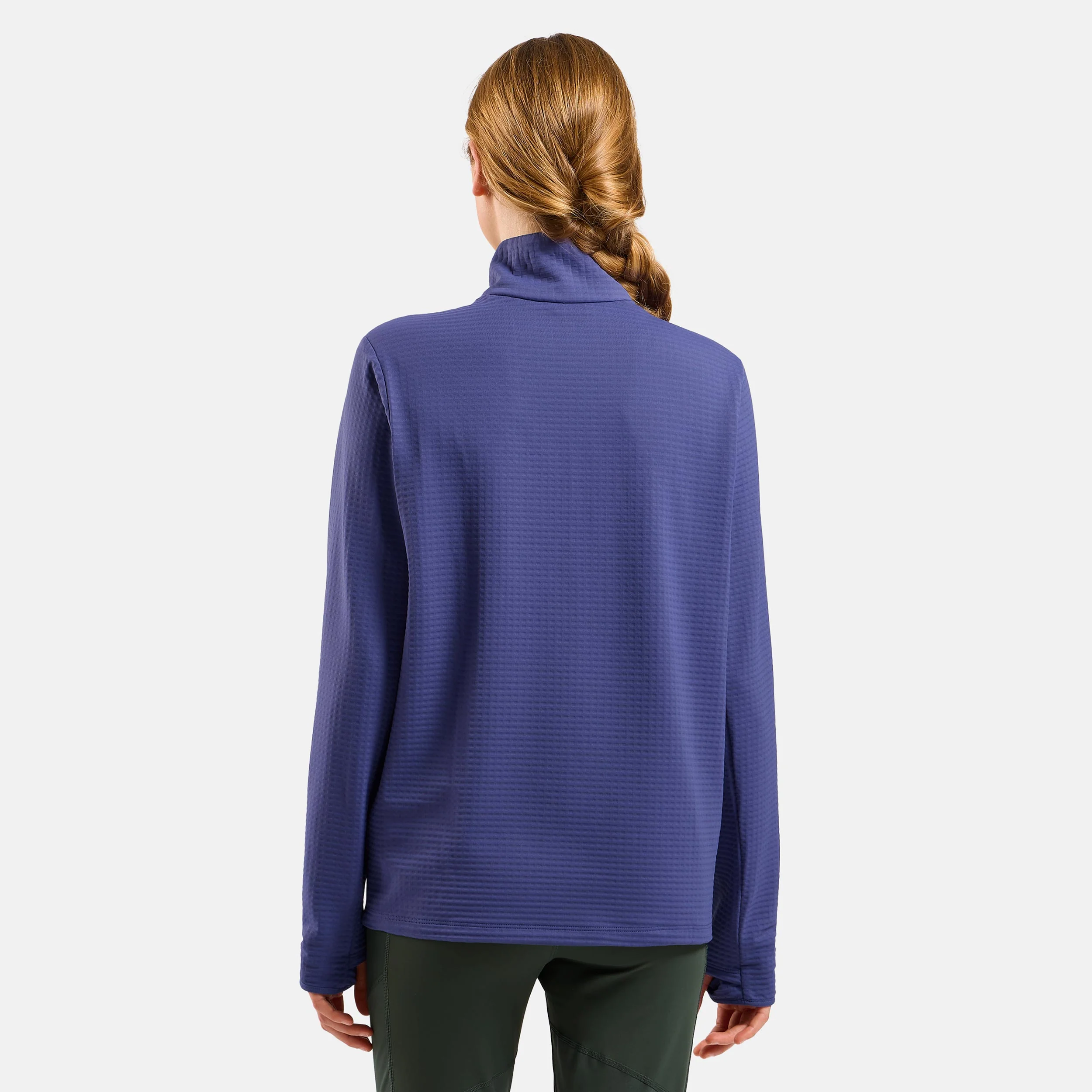 Essential Thermal Midlayer 1/2 Zip Löpartröja Damer-Blå - Image 4