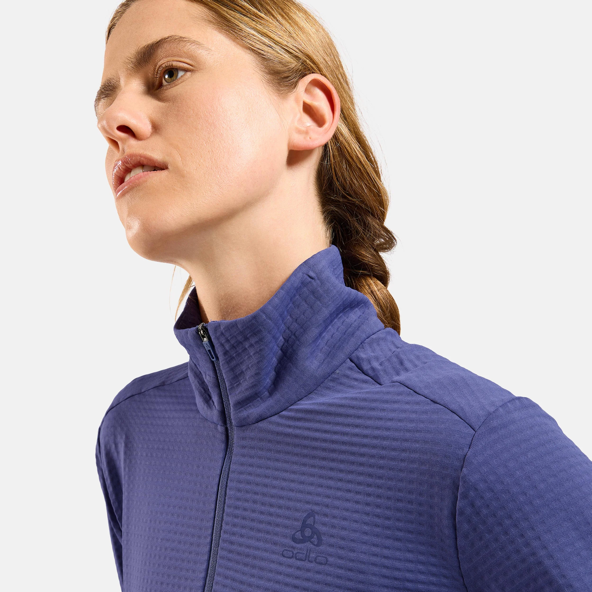 Essential Thermal Midlayer 1/2 Zip Löpartröja Damer-Blå - Image 5