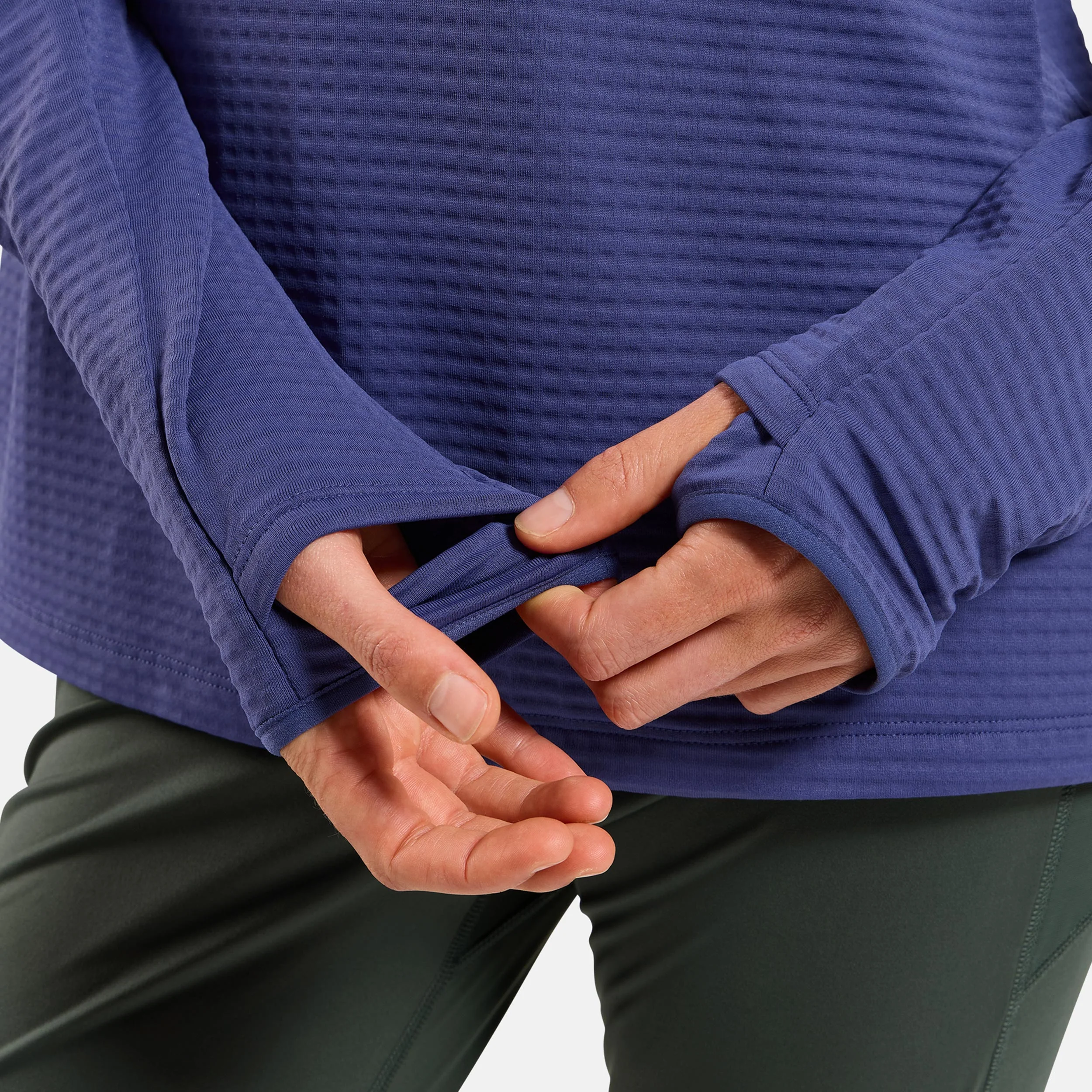 Essential Thermal Midlayer 1/2 Zip Löpartröja Damer-Blå - Image 6