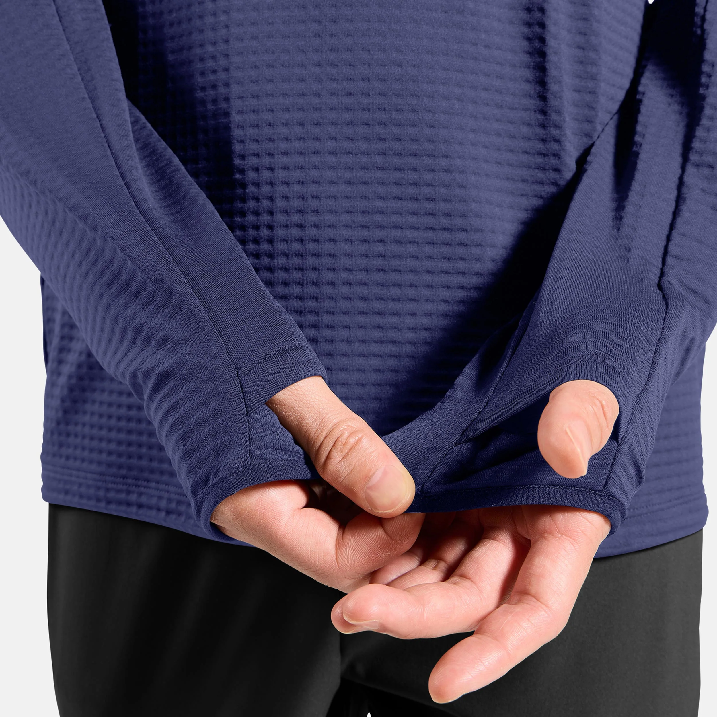 Essential Thermal Midlayer 1/2 Zip Löpartröja Herrar-blå - Image 6