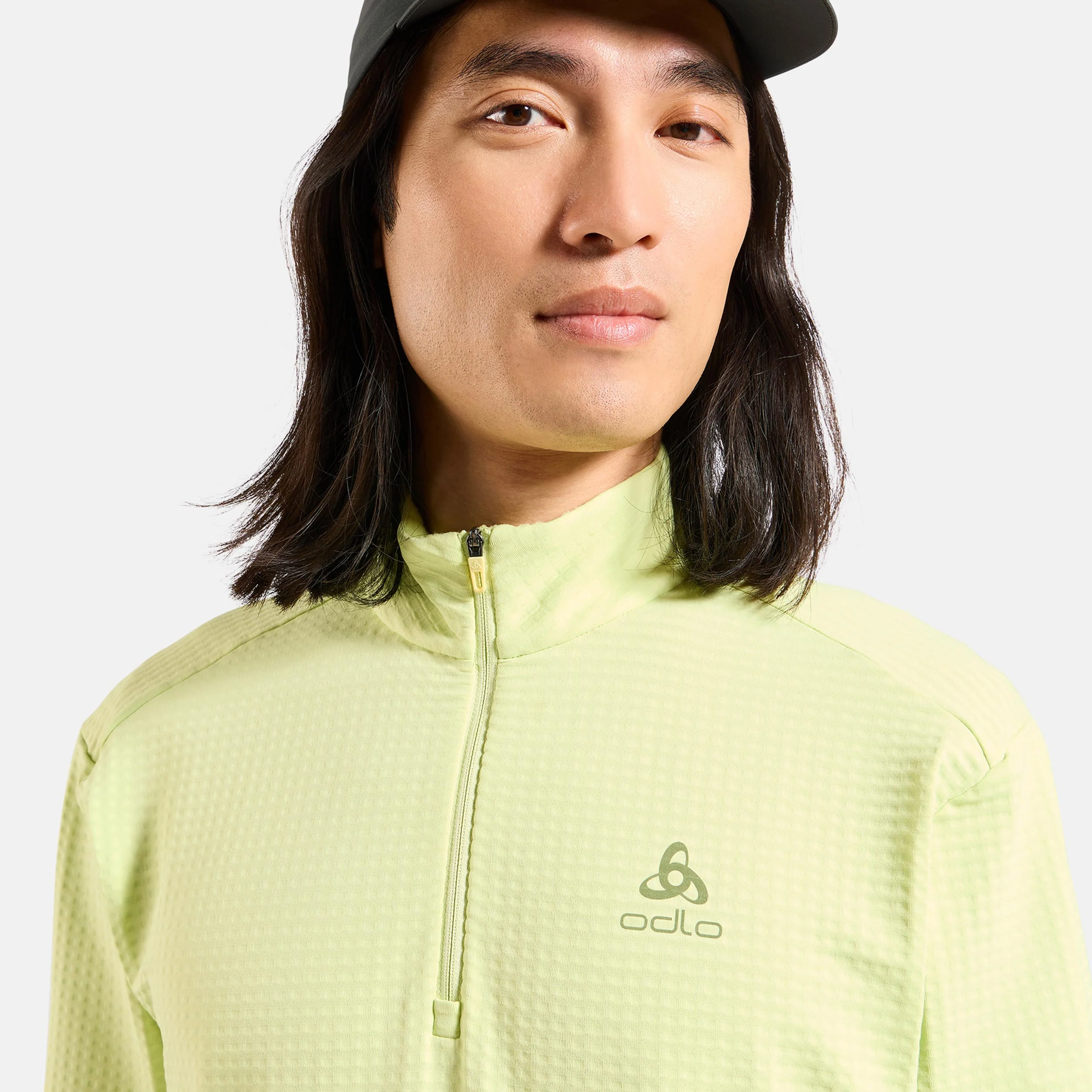 Essential Thermal Midlayer 1/2 Zip Löpartröja Herrar-lime - Image 5