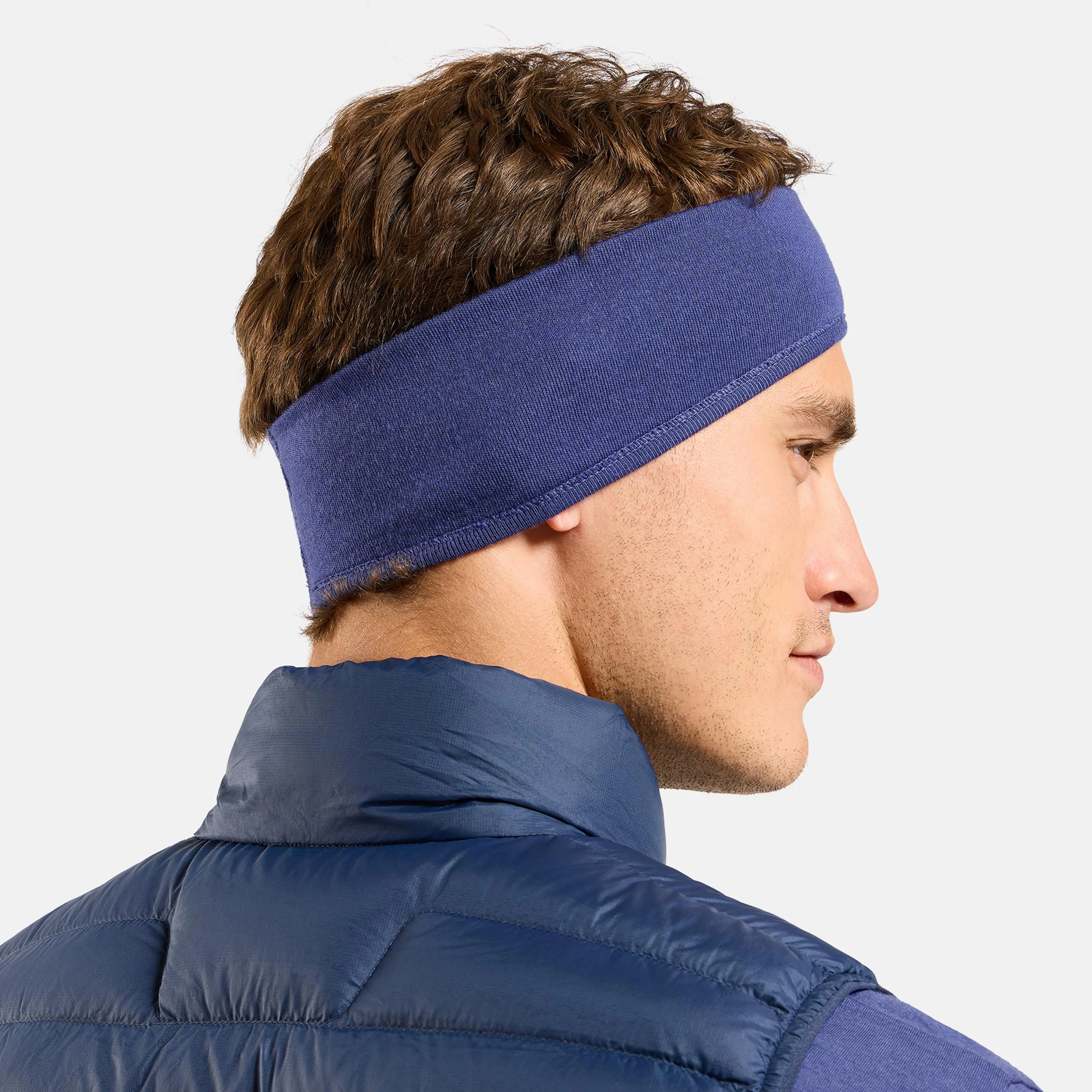 Merino Warm Pannband-Blå - Image 5