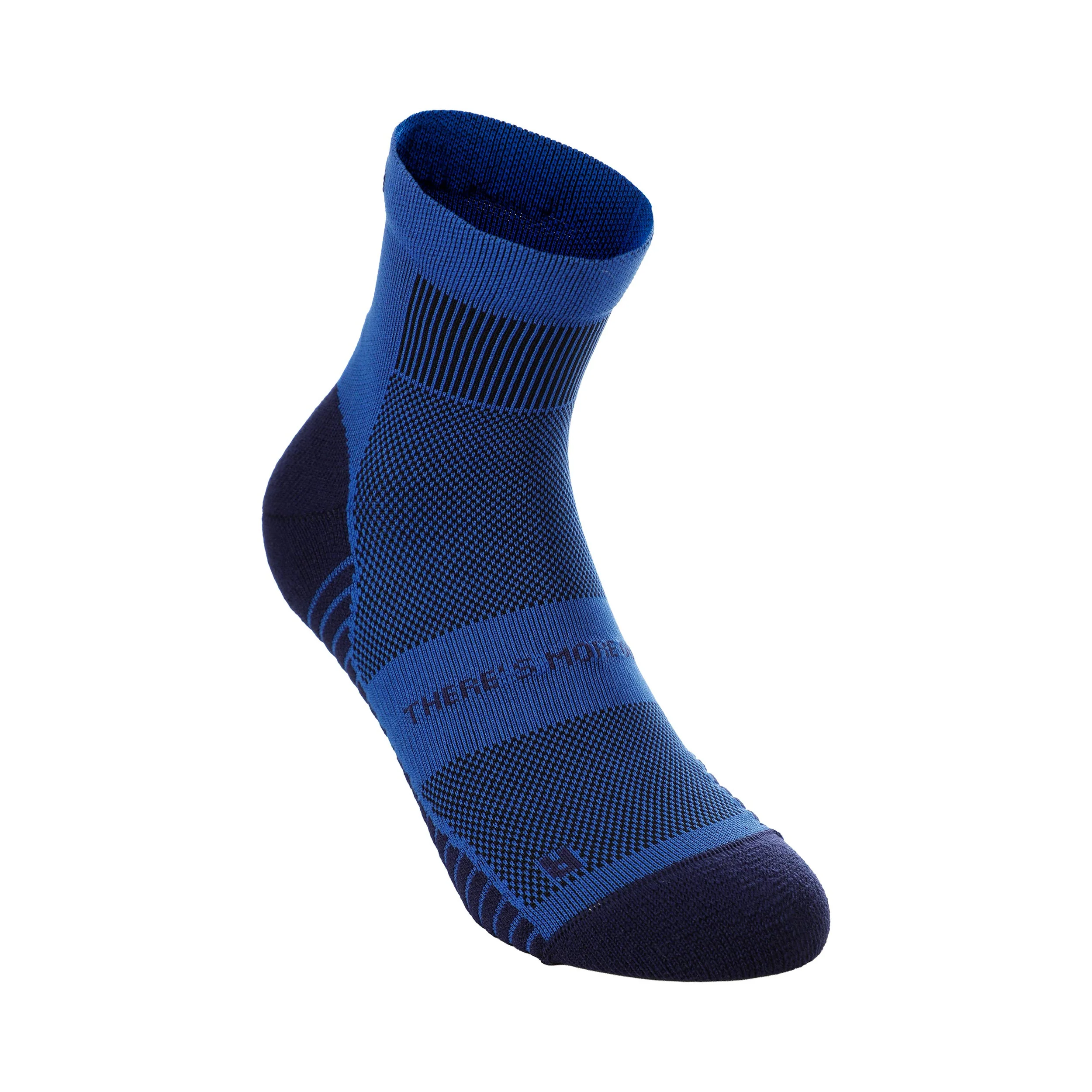 Performance Run Quarter Löparsockor Unisex-blå