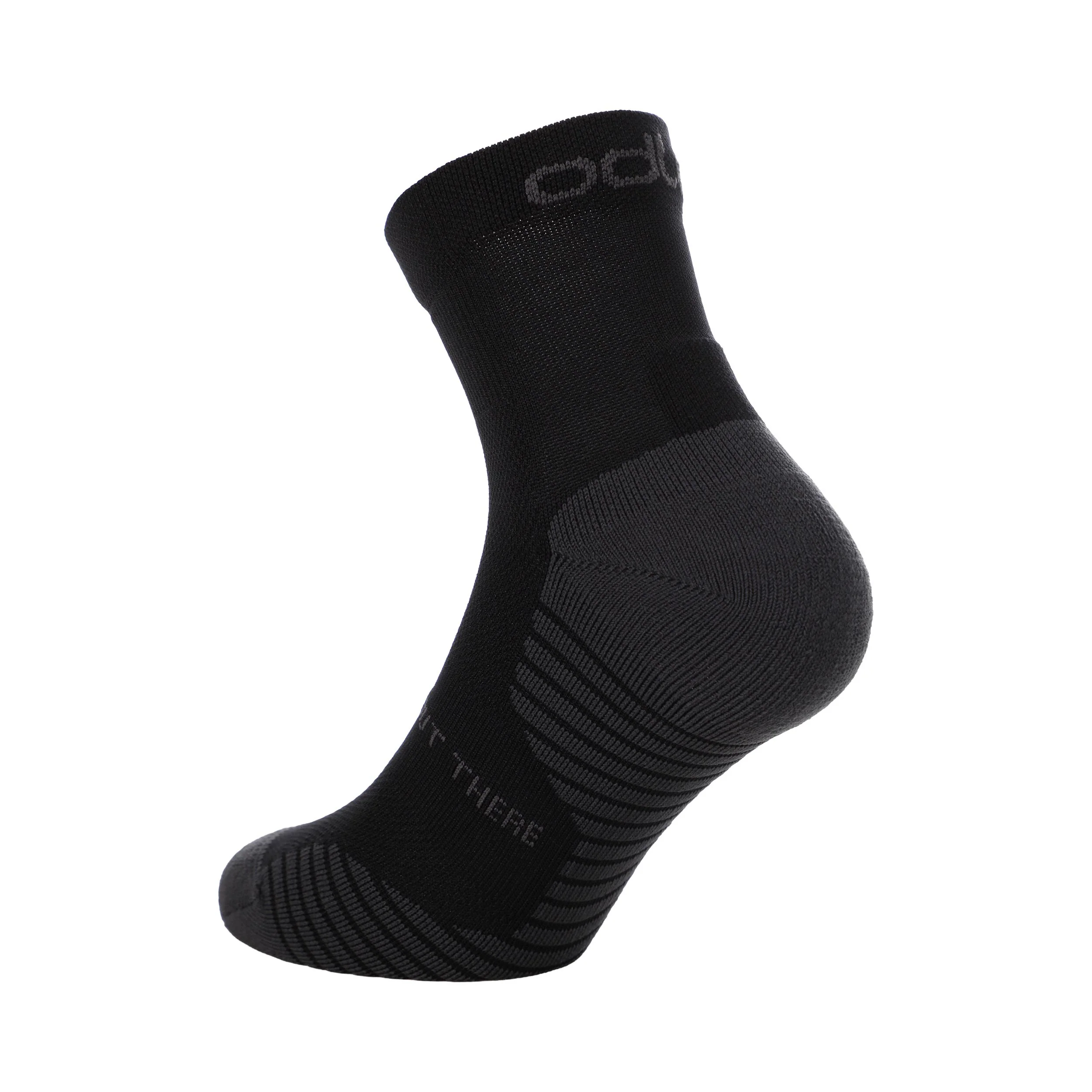 Performance Run Quarter Löparsockor Unisex-svart - Image 2