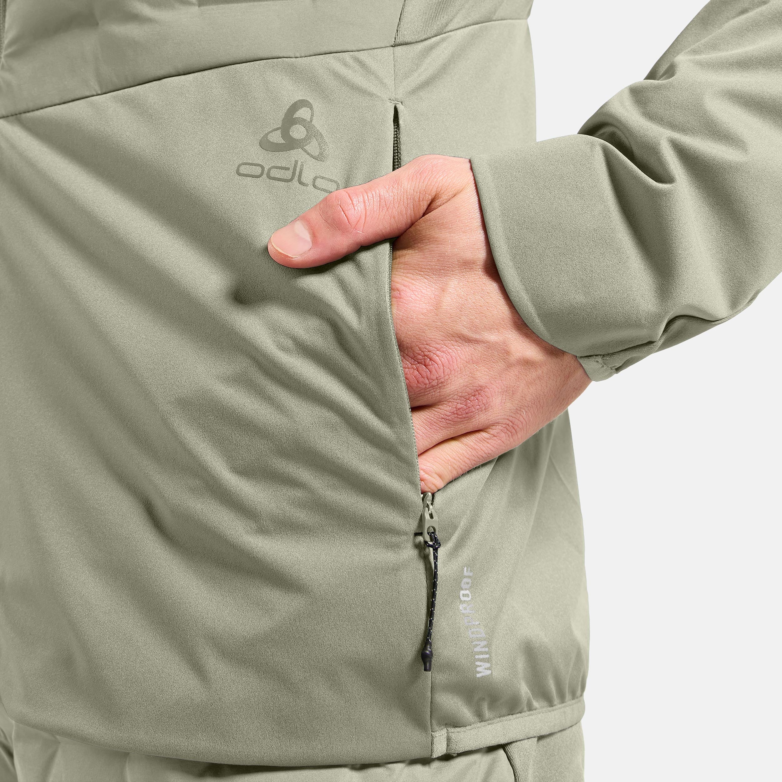 Zeroweight Insulator Löparjacka Herrar-Oliv - Image 4